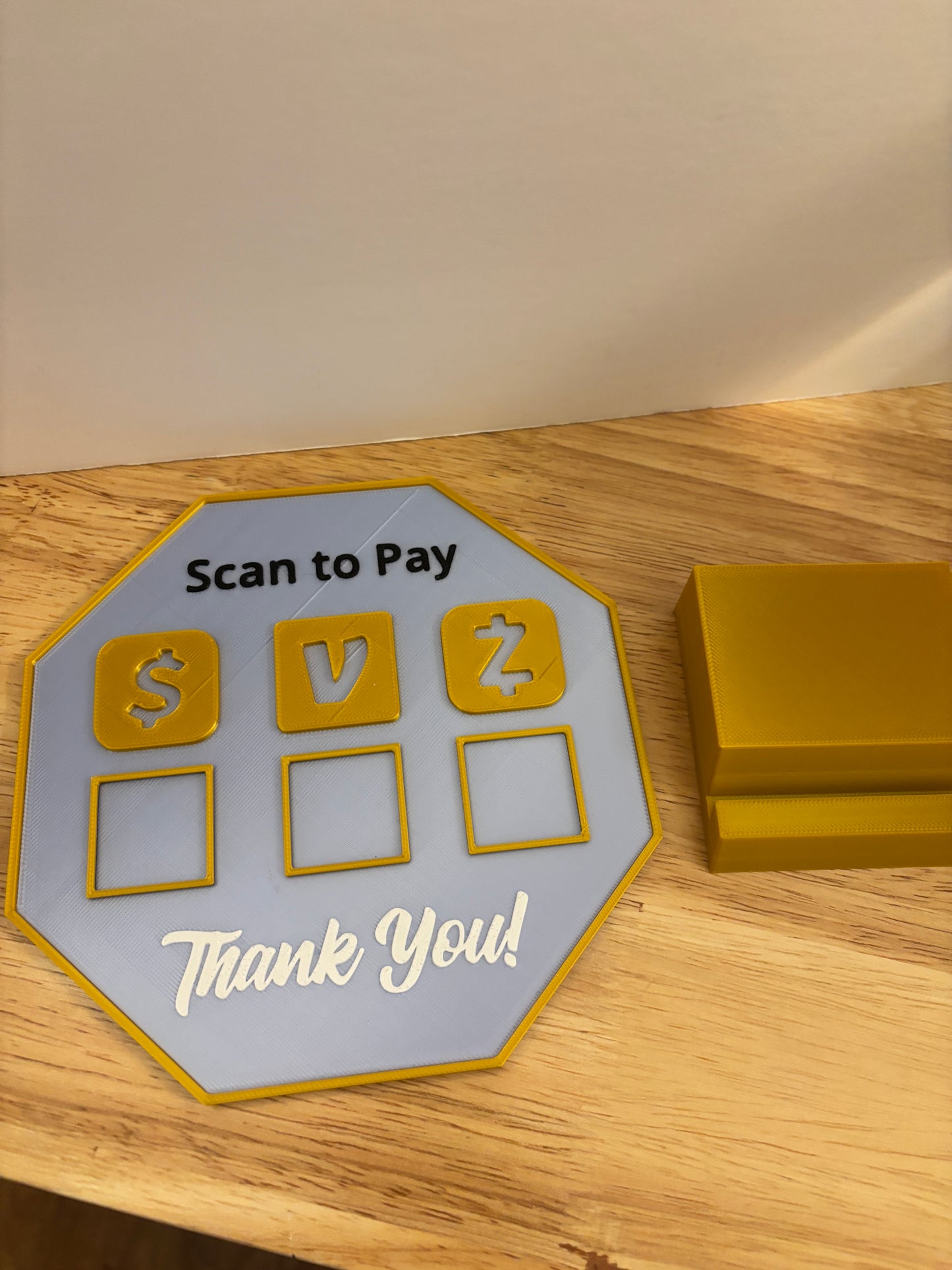 Cutom Scan to Pay sign, Scan to pay stand