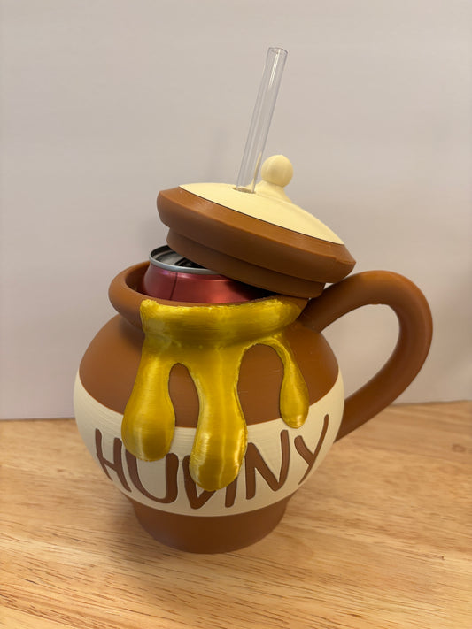 Hunny Pot Can Holder, 12 oz can holder, Honey Pot Can holder