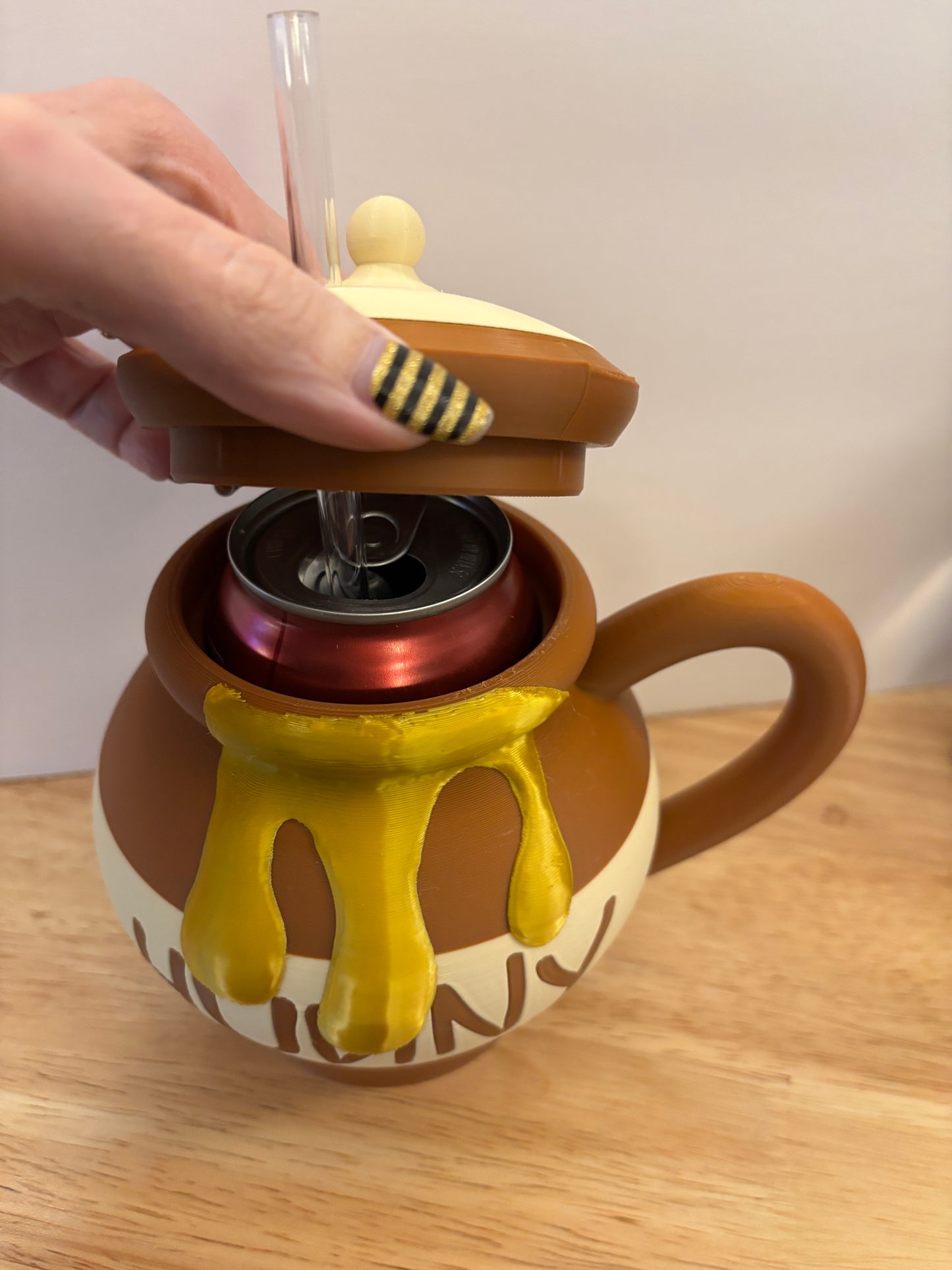 Hunny Pot Can Holder, 12 oz can holder, Honey Pot Can holder