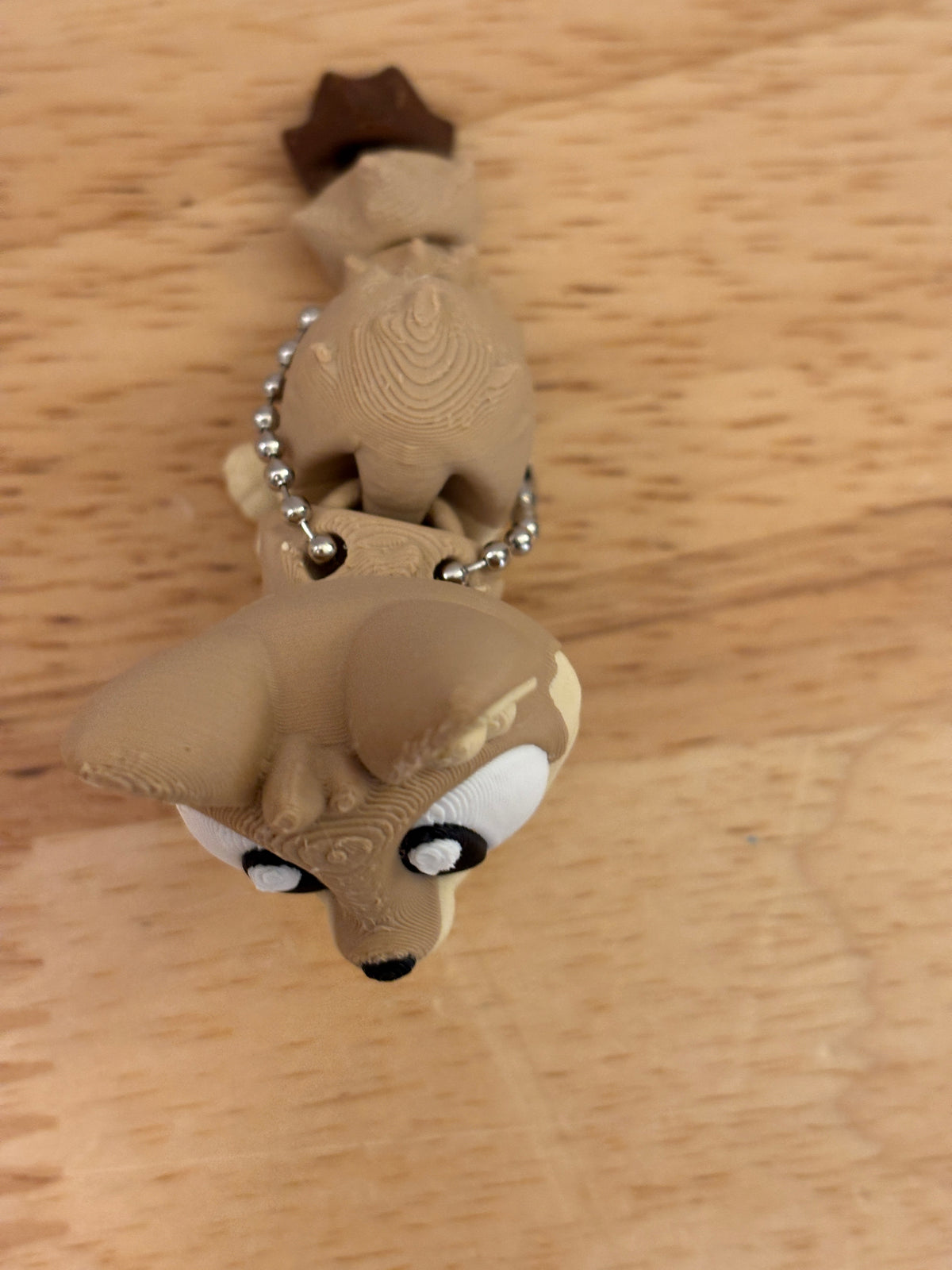 Fox keychain, Big Eye Fox Keychain, 3d printed keychain Fox, Cute Keychain