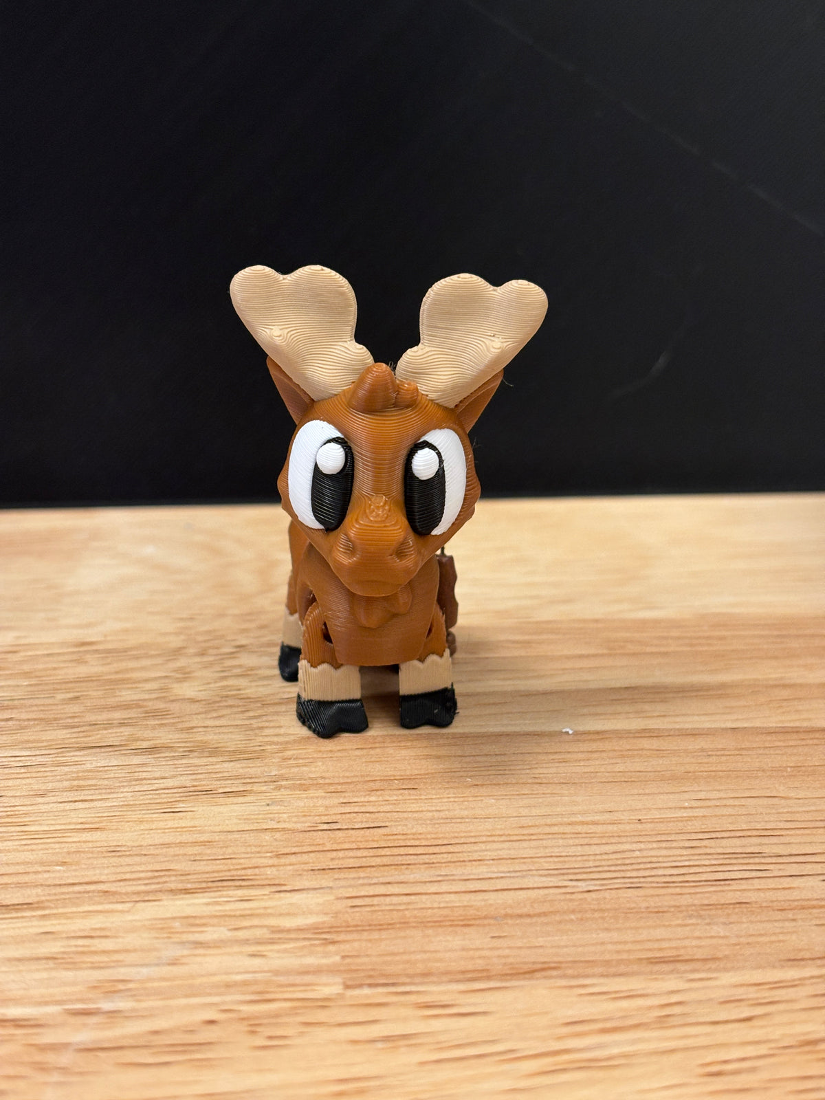 Cute Moose keychain, Big Eye Moose Keychain, 3d printed keychain Moose, Cute Wildlife Keychain