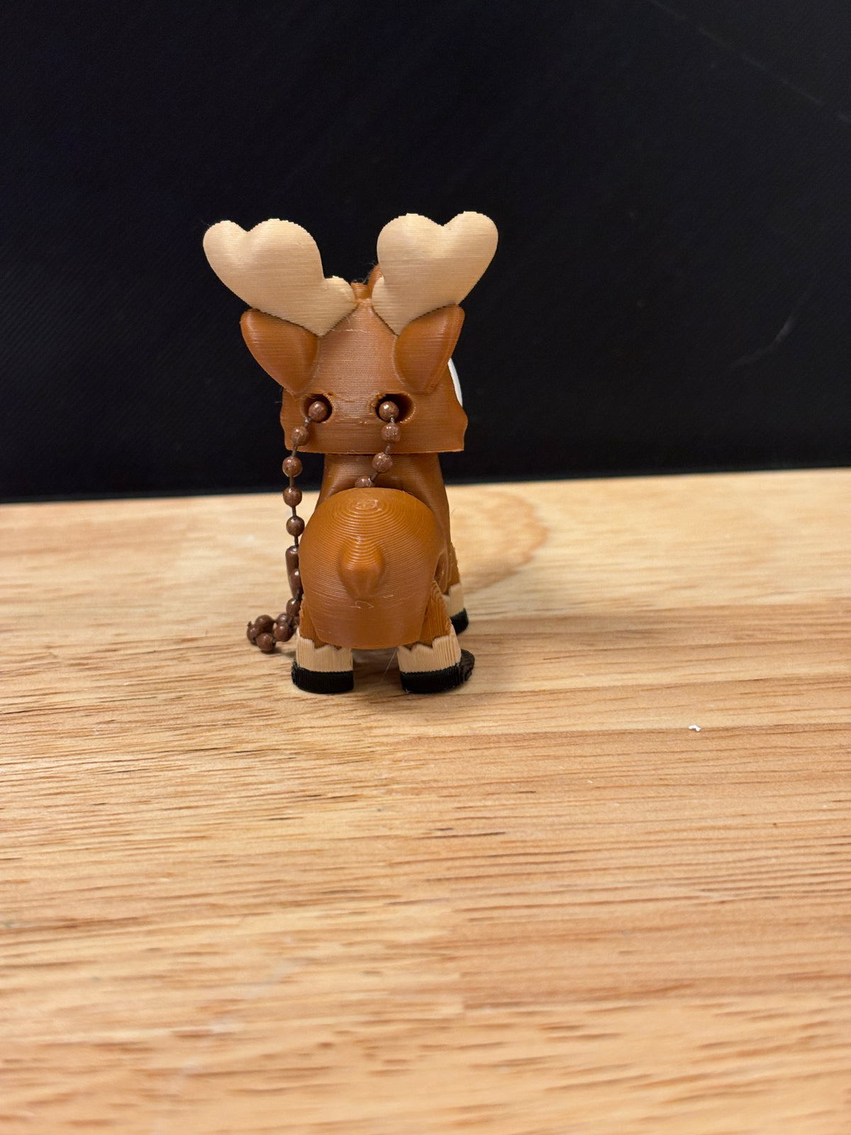 Cute Moose keychain, Big Eye Moose Keychain, 3d printed keychain Moose, Cute Wildlife Keychain