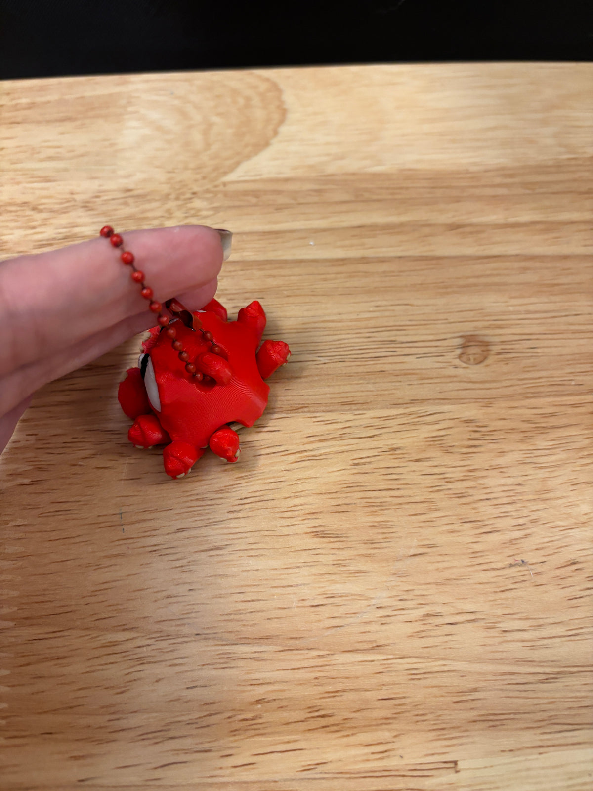 Red Crab keychain, Big Eye Crab Keychain, 3d printed keychain Crab, Cute Keychain