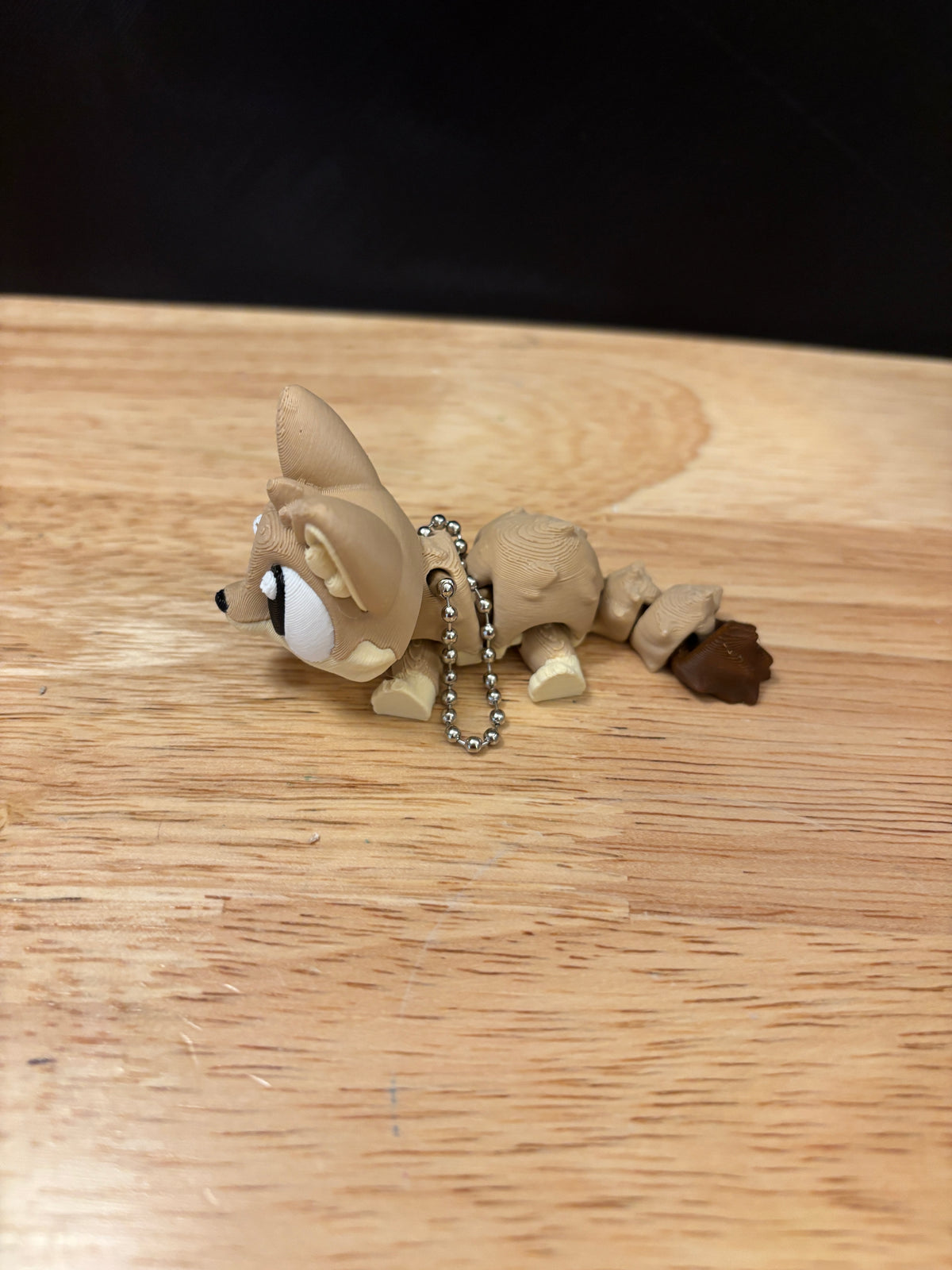 Fox keychain, Big Eye Fox Keychain, 3d printed keychain Fox, Cute Keychain