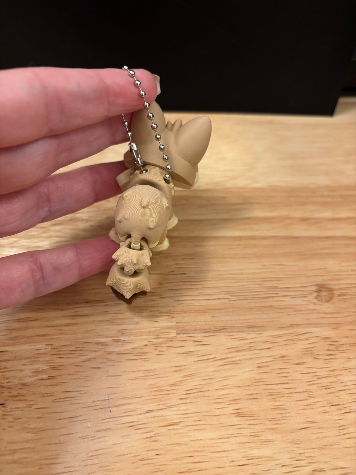 Fox keychain, Big Eye Fox Keychain, 3d printed keychain Fox, Cute Keychain