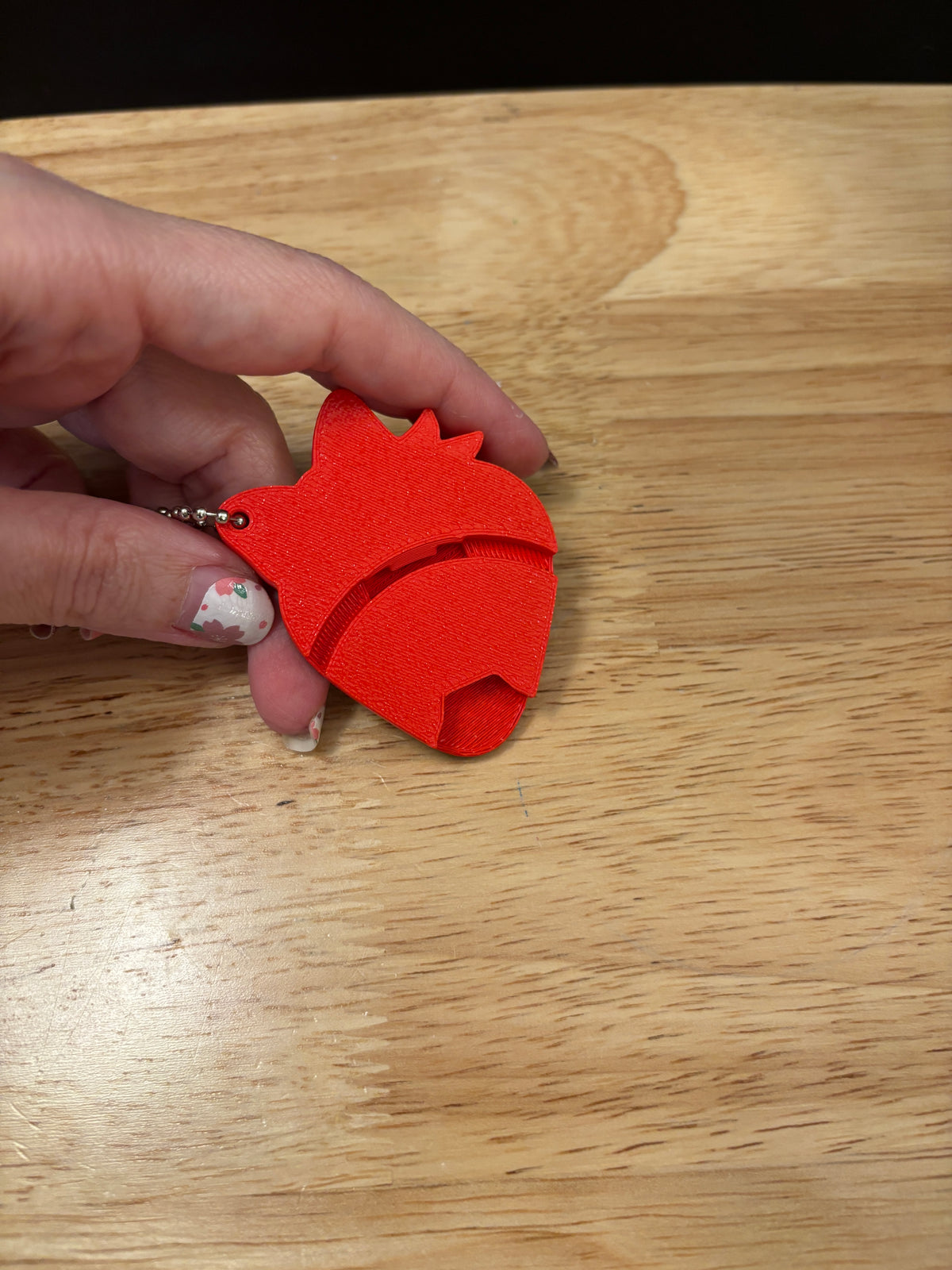Red Crab keychain, Big Eye Crab Keychain, 3d printed keychain Crab, Cute Keychain