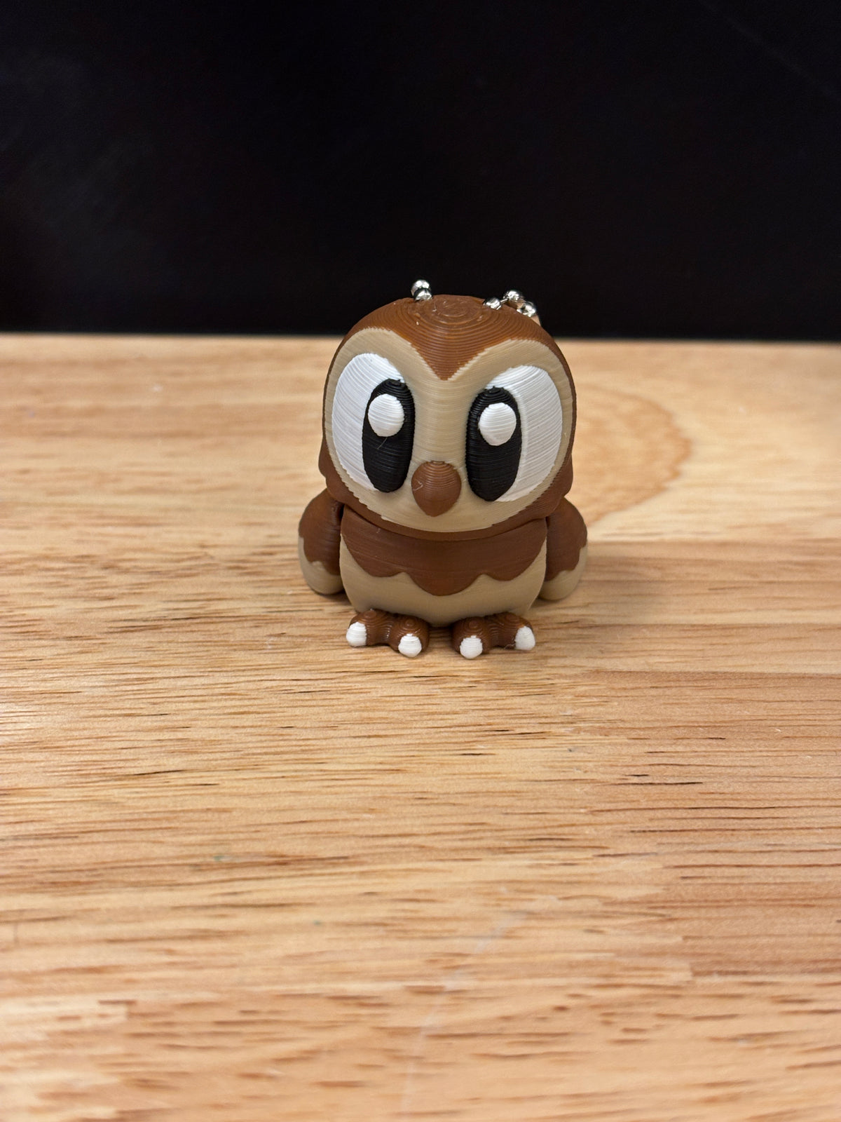 Customizable Barn Owl keychain, Big Eye Owl Keychain, 3d printed keychain Owl, Cute Keychain