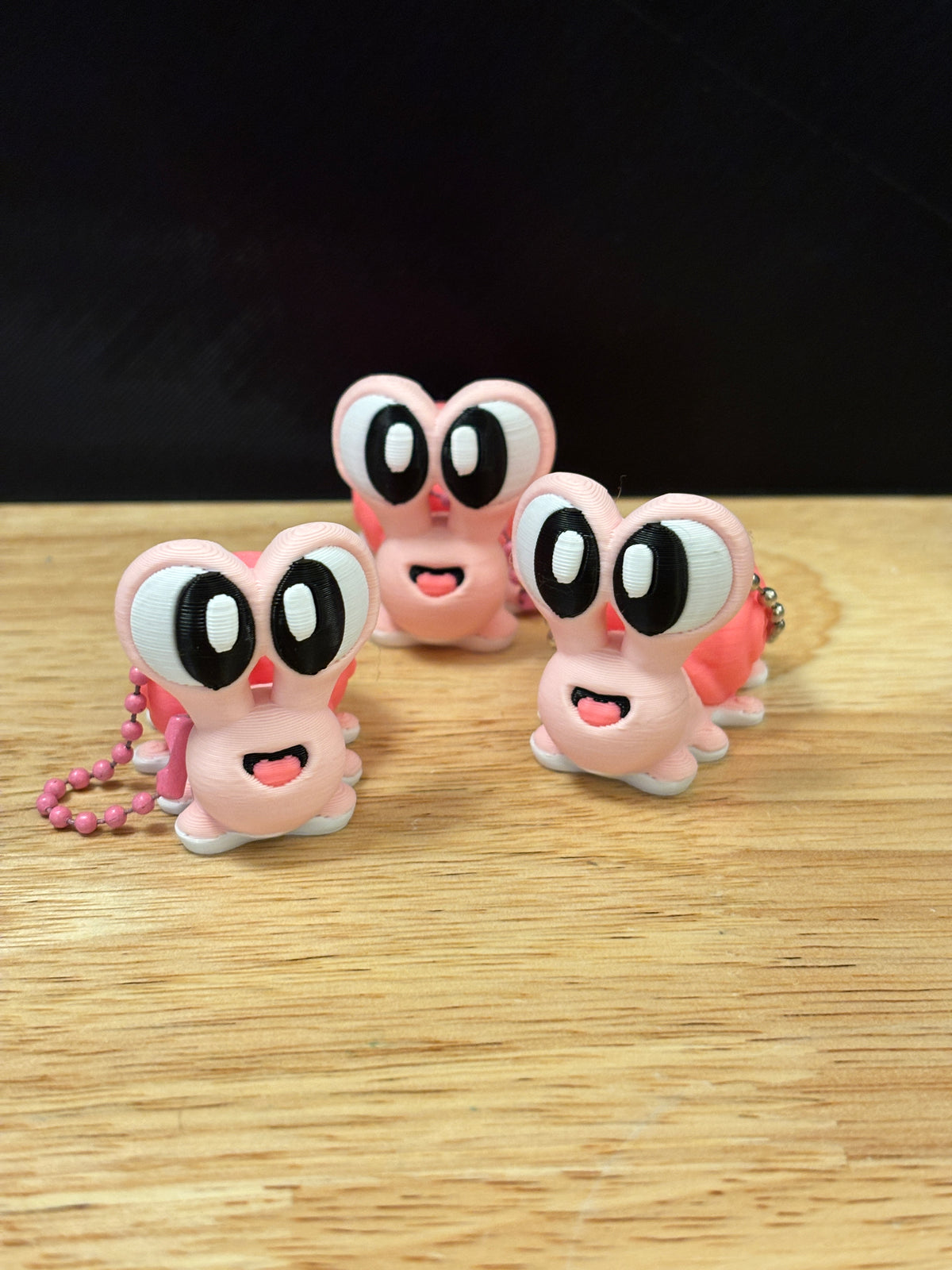 Snail keychain, Big Eye Snail Keychain, 3d printed keychain snail, Cute Keychain
