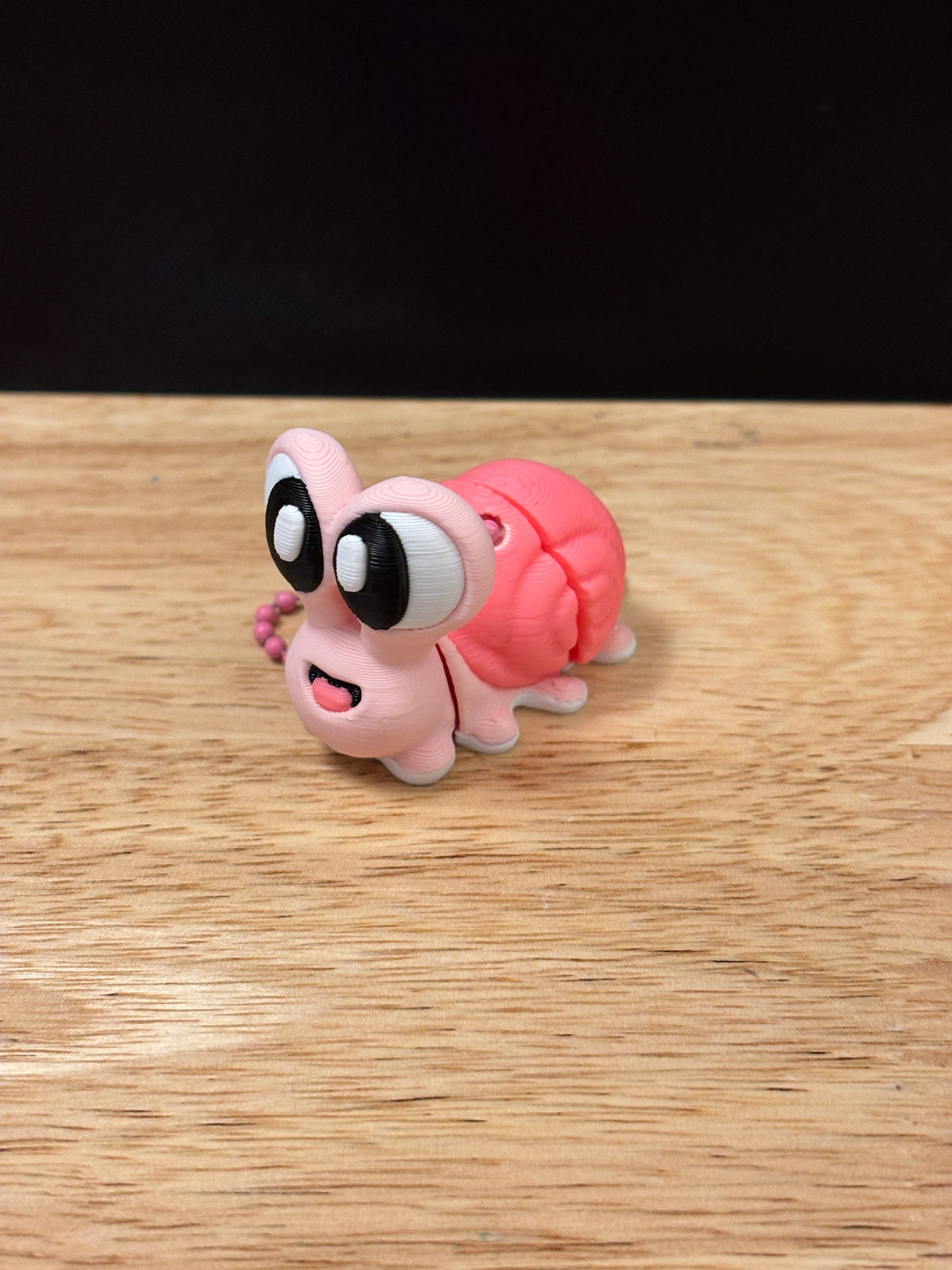 Snail keychain, Big Eye Snail Keychain, 3d printed keychain snail, Cute Keychain