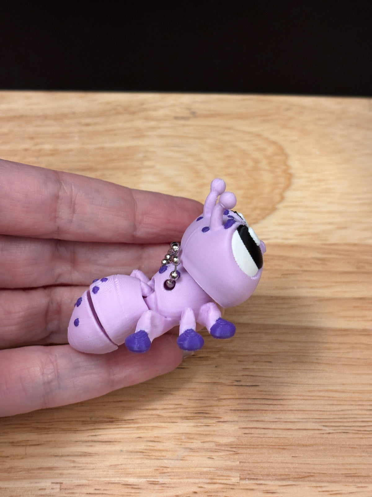 Cute Ant keychain, Big Eye Ant Keychain, 3d printed keychain ant, Cute Bug Keychain