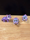Hippopotamus keychain, Big Eye Hippo Keychain, 3d printed keychain Hippo, Cute Keychain, Hippo key chain