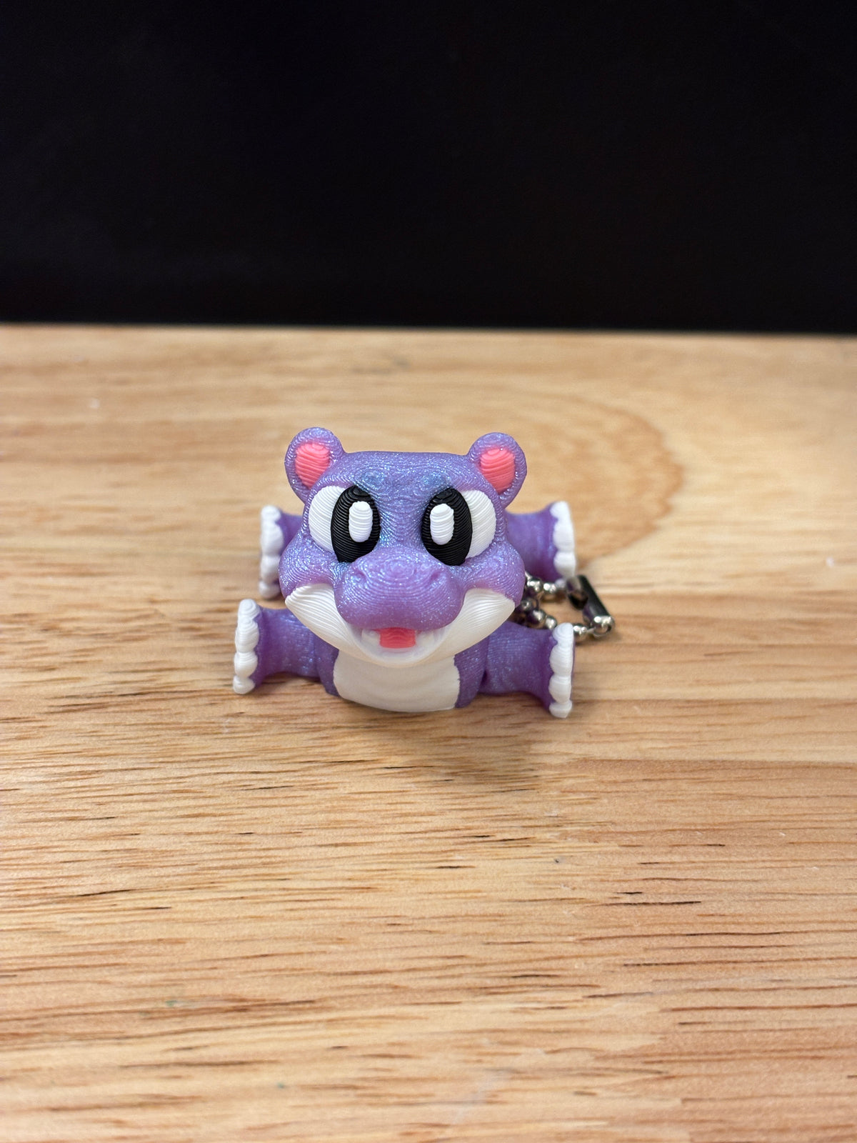 Hippopotamus keychain, Big Eye Hippo Keychain, 3d printed keychain Hippo, Cute Keychain, Hippo key chain