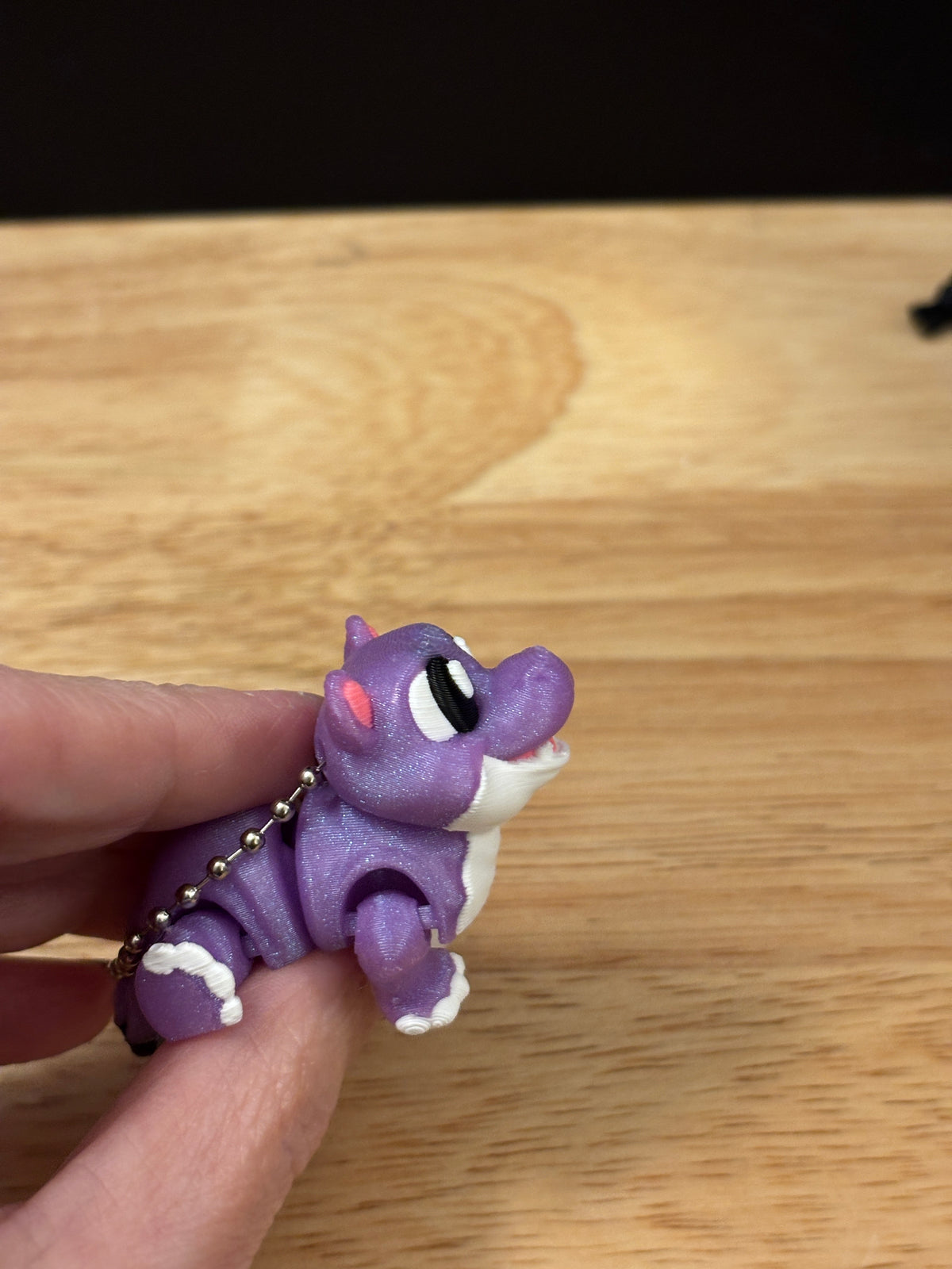 Hippopotamus keychain, Big Eye Hippo Keychain, 3d printed keychain Hippo, Cute Keychain, Hippo key chain