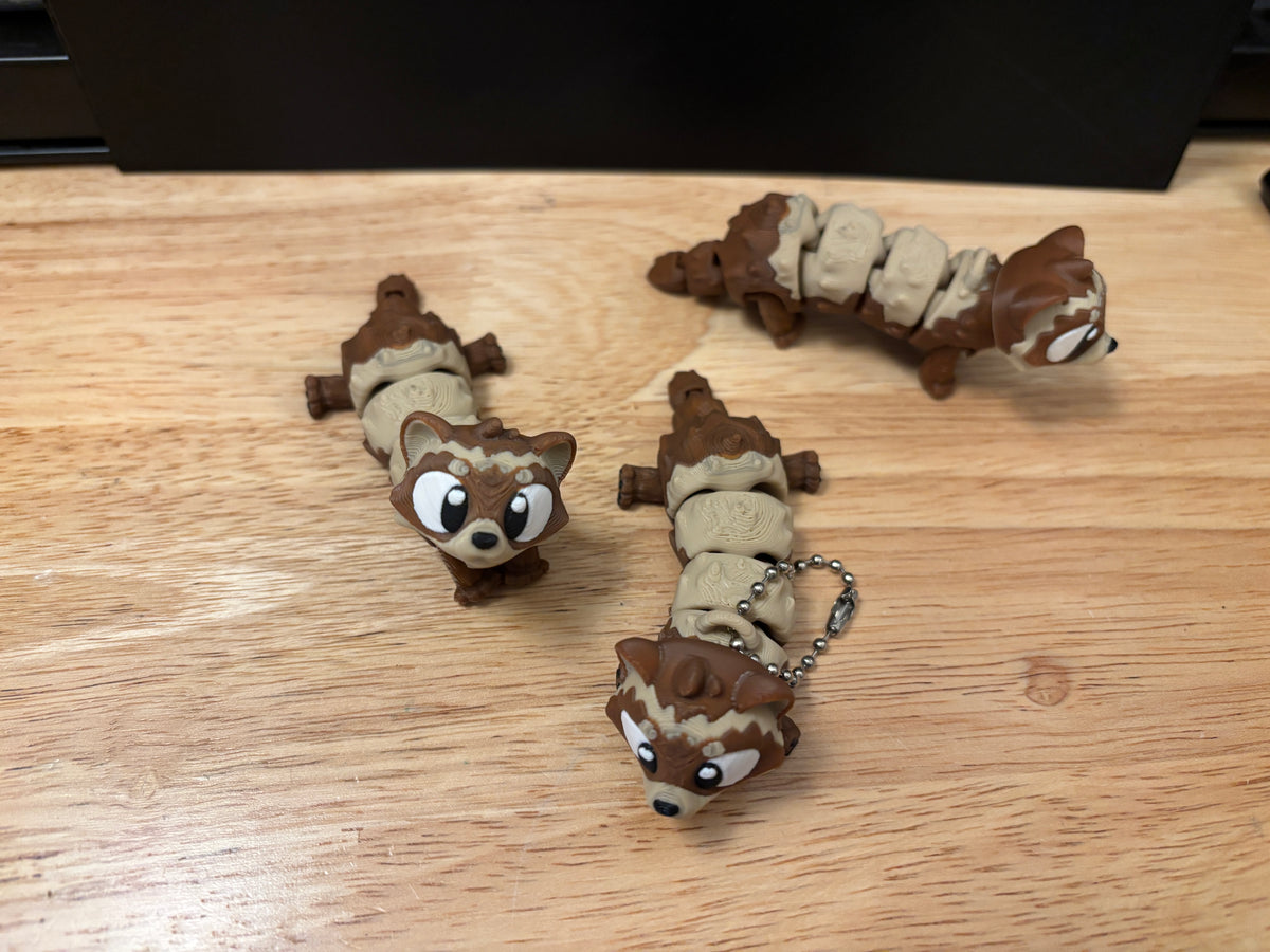 Ferret keychain, Big Eye Ferret Keychain, 3d printed keychain Ferret, Cute Keychain