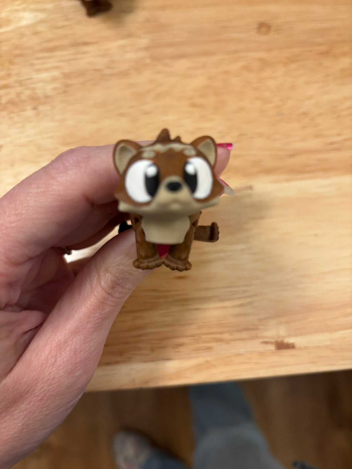 Ferret keychain, Big Eye Ferret Keychain, 3d printed keychain Ferret, Cute Keychain