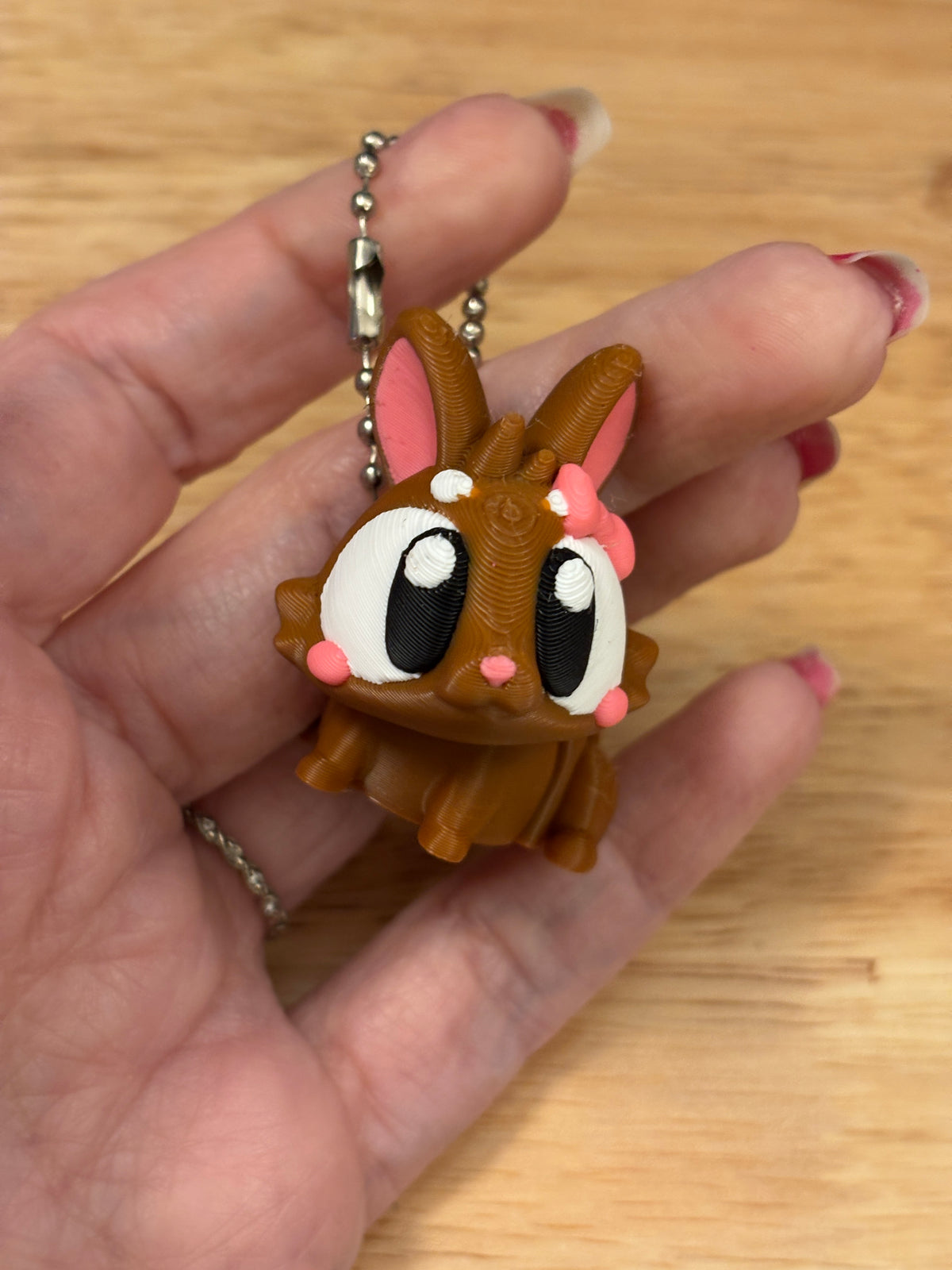 Customizable Bunny Keychain, Rabbit keychain, Big Eye Rabbit Keychain, 3d printed keychain Rabbit, Cute Keychain