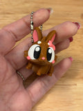 Customizable Bunny Keychain, Rabbit keychain, Big Eye Rabbit Keychain, 3d printed keychain Rabbit, Cute Keychain