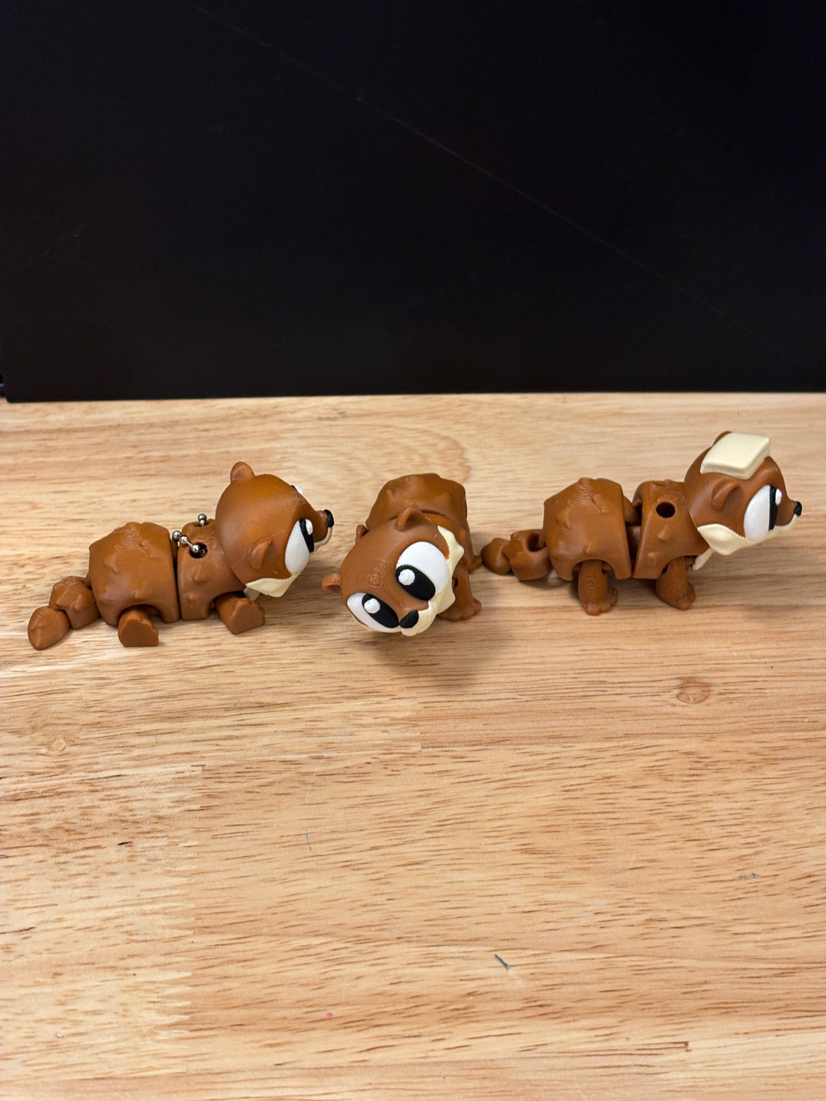 Otter keychain, Big Eye Otter Keychain, 3d printed keychain Otter, Cute Keychain