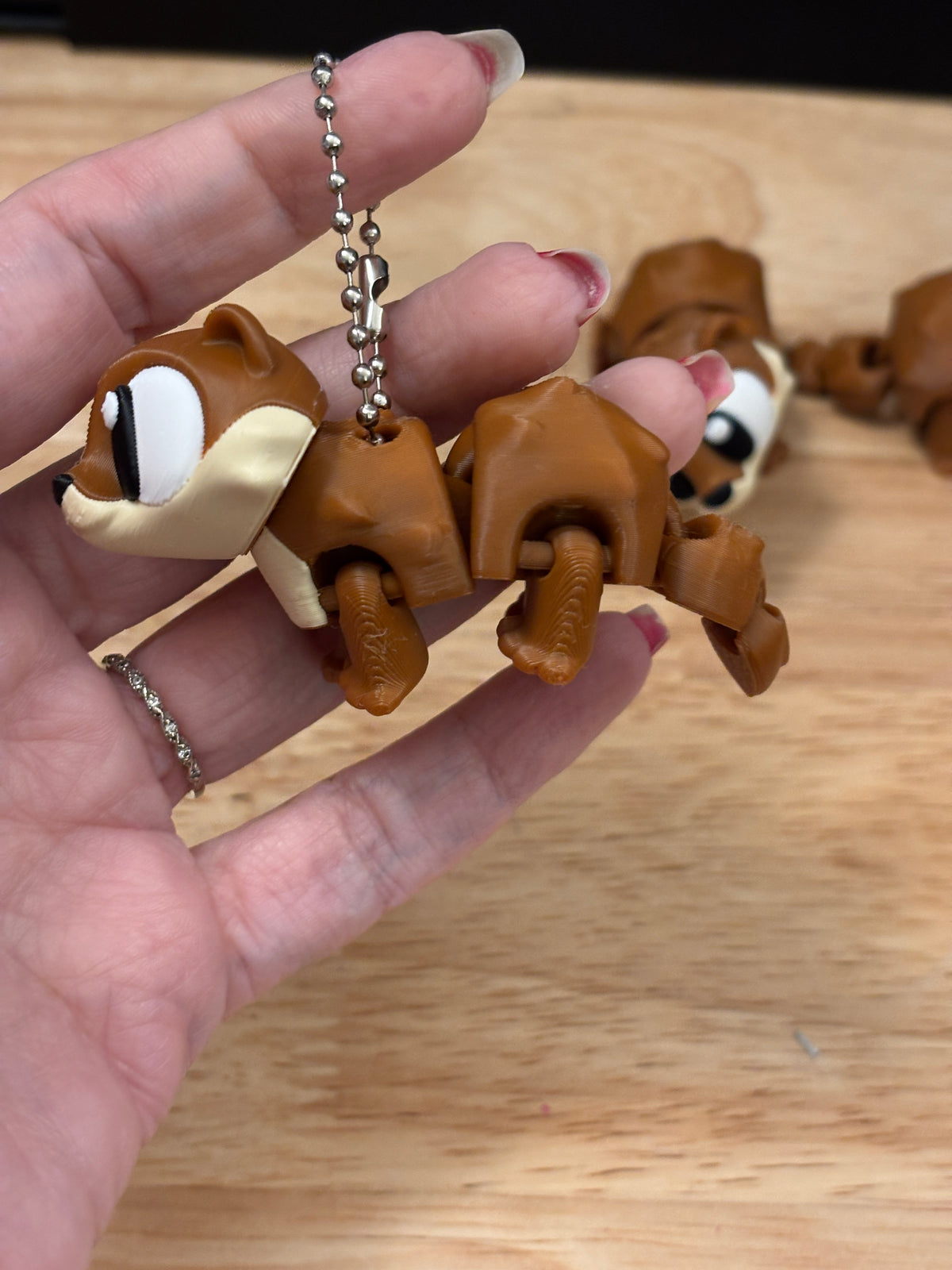 Otter keychain, Big Eye Otter Keychain, 3d printed keychain Otter, Cute Keychain