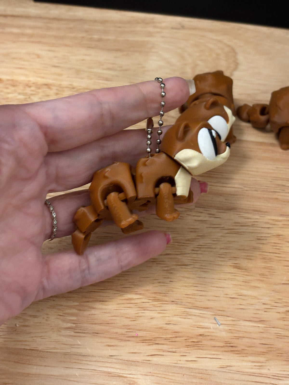 Otter keychain, Big Eye Otter Keychain, 3d printed keychain Otter, Cute Keychain