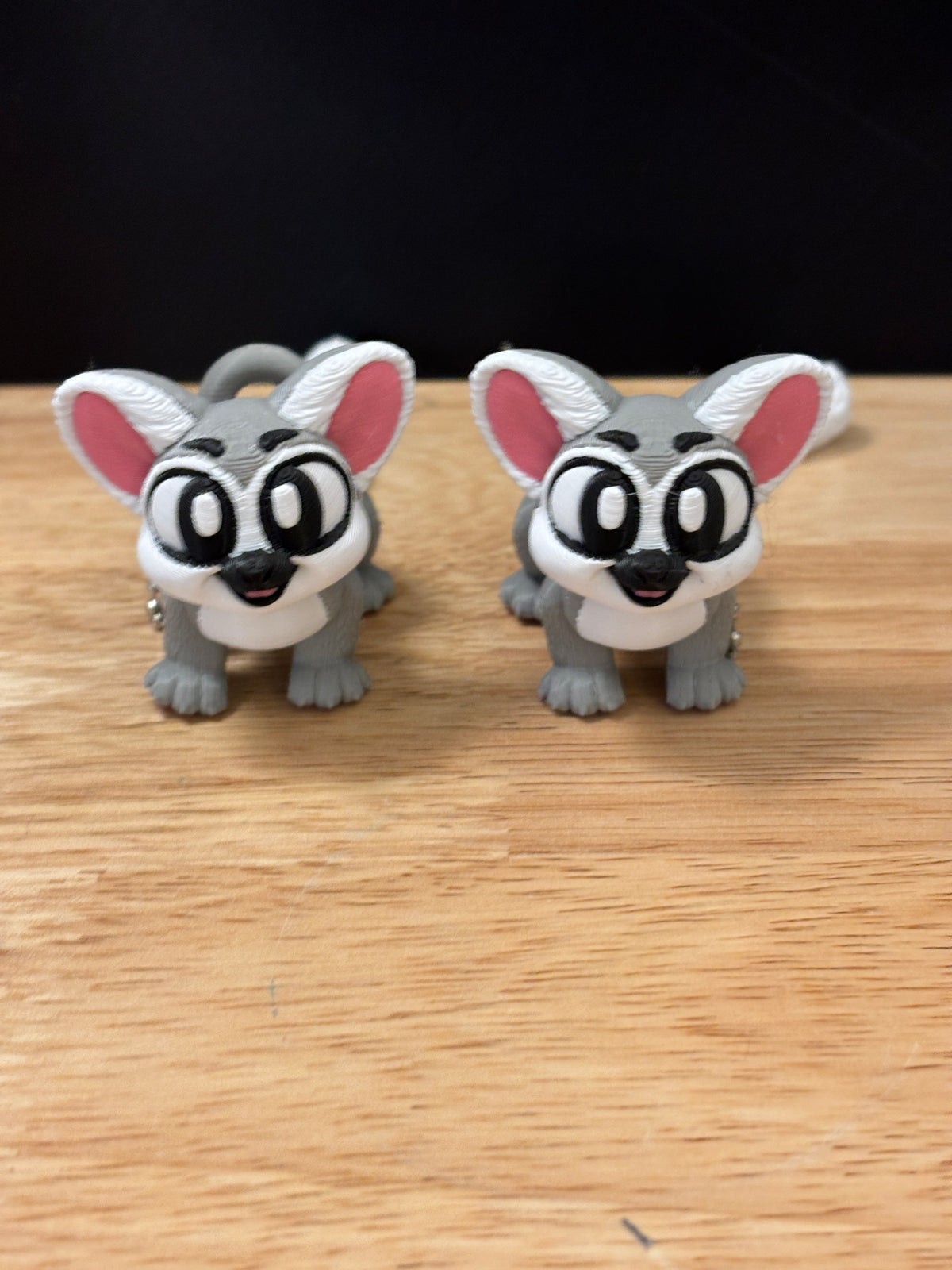 Lemur keychain, Big Eye Lemur Keychain, 3d printed keychain Lemur, Cute Keychain