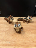 Long Tailed Chipmunk Key chain, 3D printed Fluffy Chipmunk keychain, Fluffy tailed Chipmunk Keychain,  Chipmunk key chain