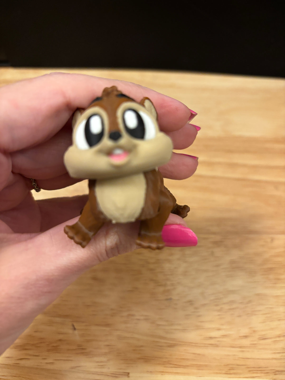 Long Tailed Chipmunk Key chain, 3D printed Fluffy Chipmunk keychain, Fluffy tailed Chipmunk Keychain,  Chipmunk key chain