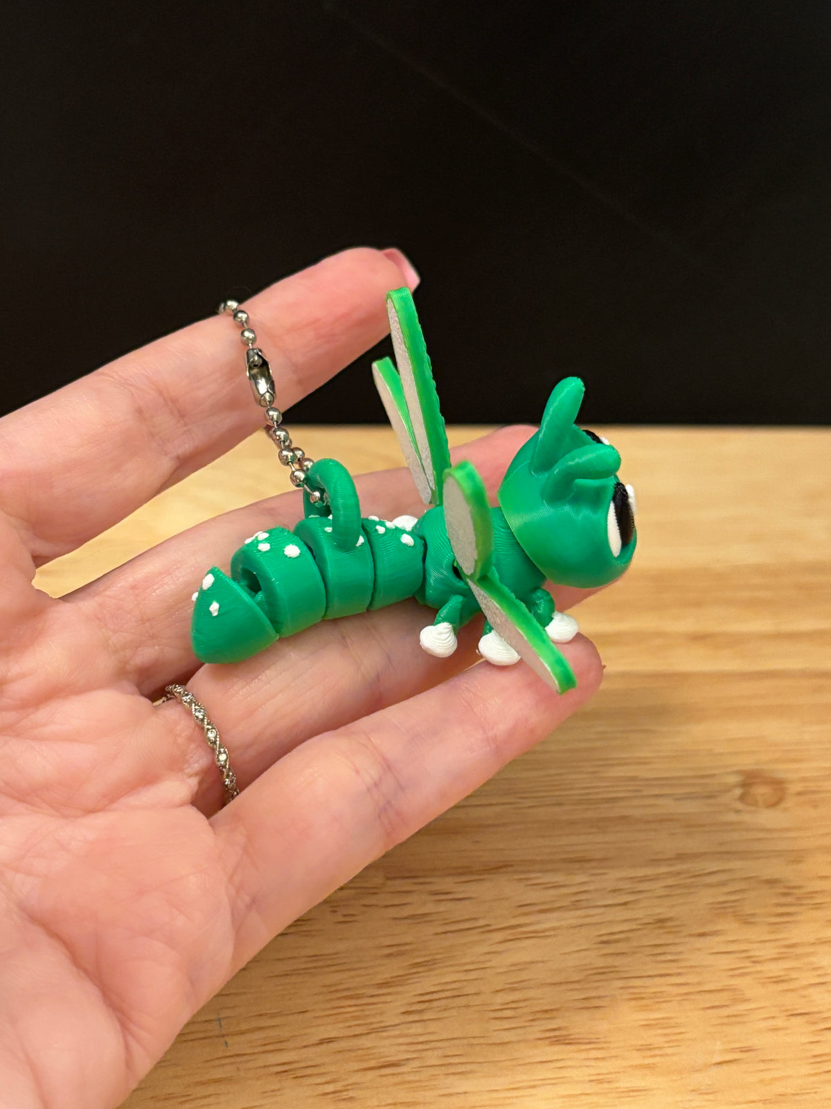 Dragonfly keychain, Big Eye Dragonfly Keychain, 3d printed keychain Dragonfly, Cute Dragonfly