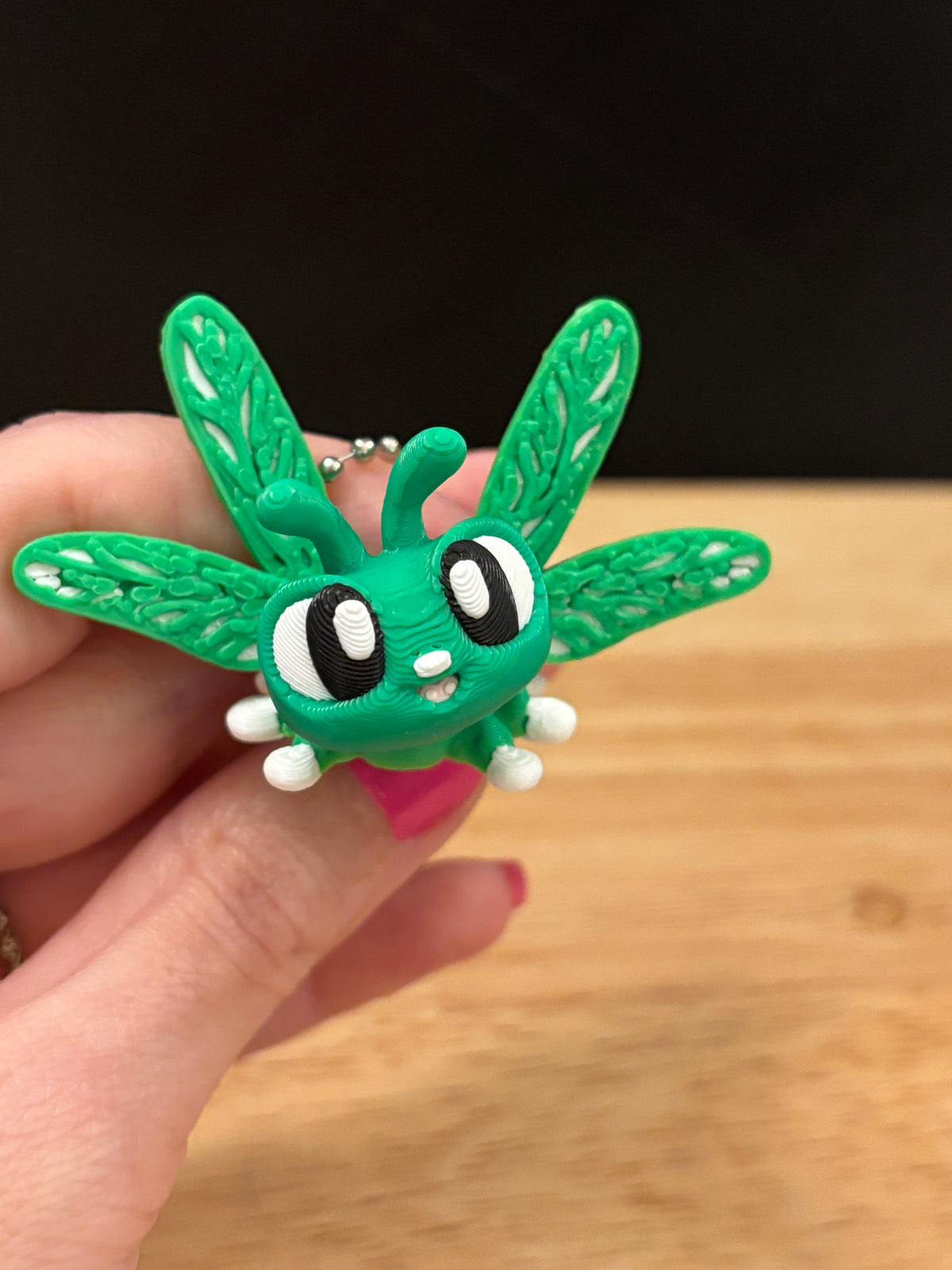 Dragonfly keychain, Big Eye Dragonfly Keychain, 3d printed keychain Dragonfly, Cute Dragonfly