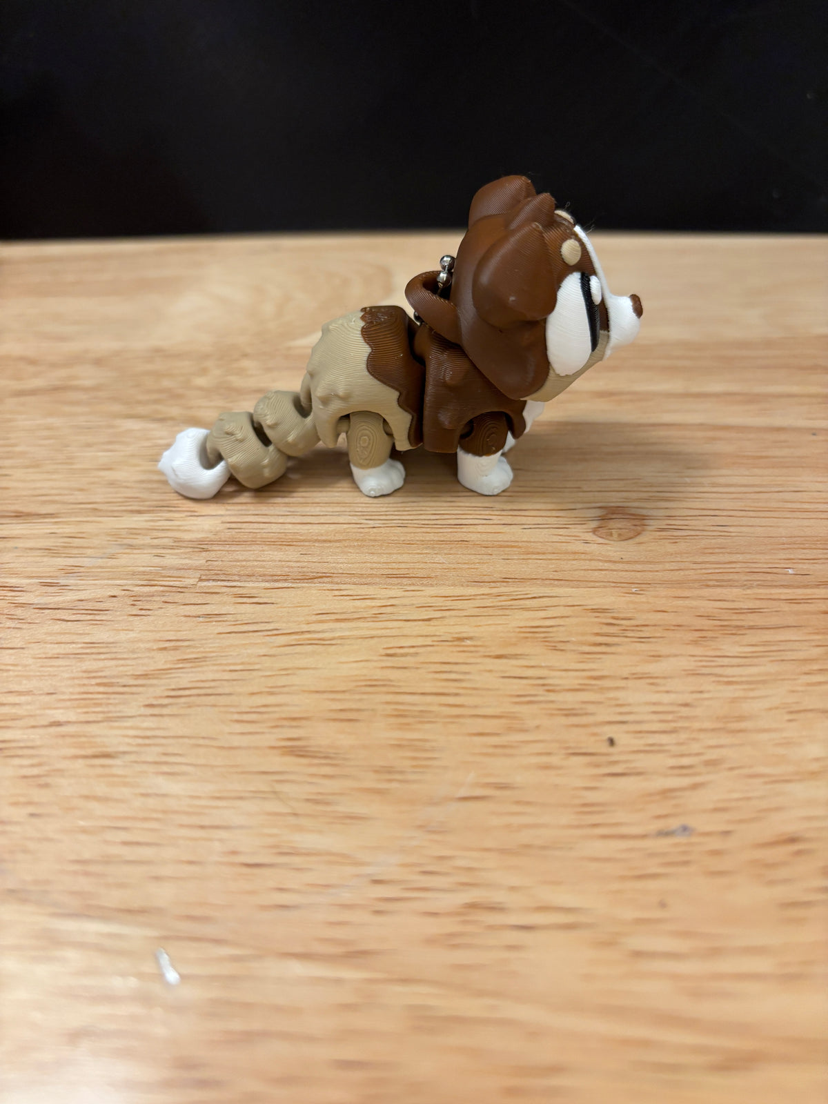 Customizable Australian Shepard keychain with Tail, Big Eye Shepard Keychain, 3d printed keychain Dog, Cute Keychain, Flexi Shepard keychain