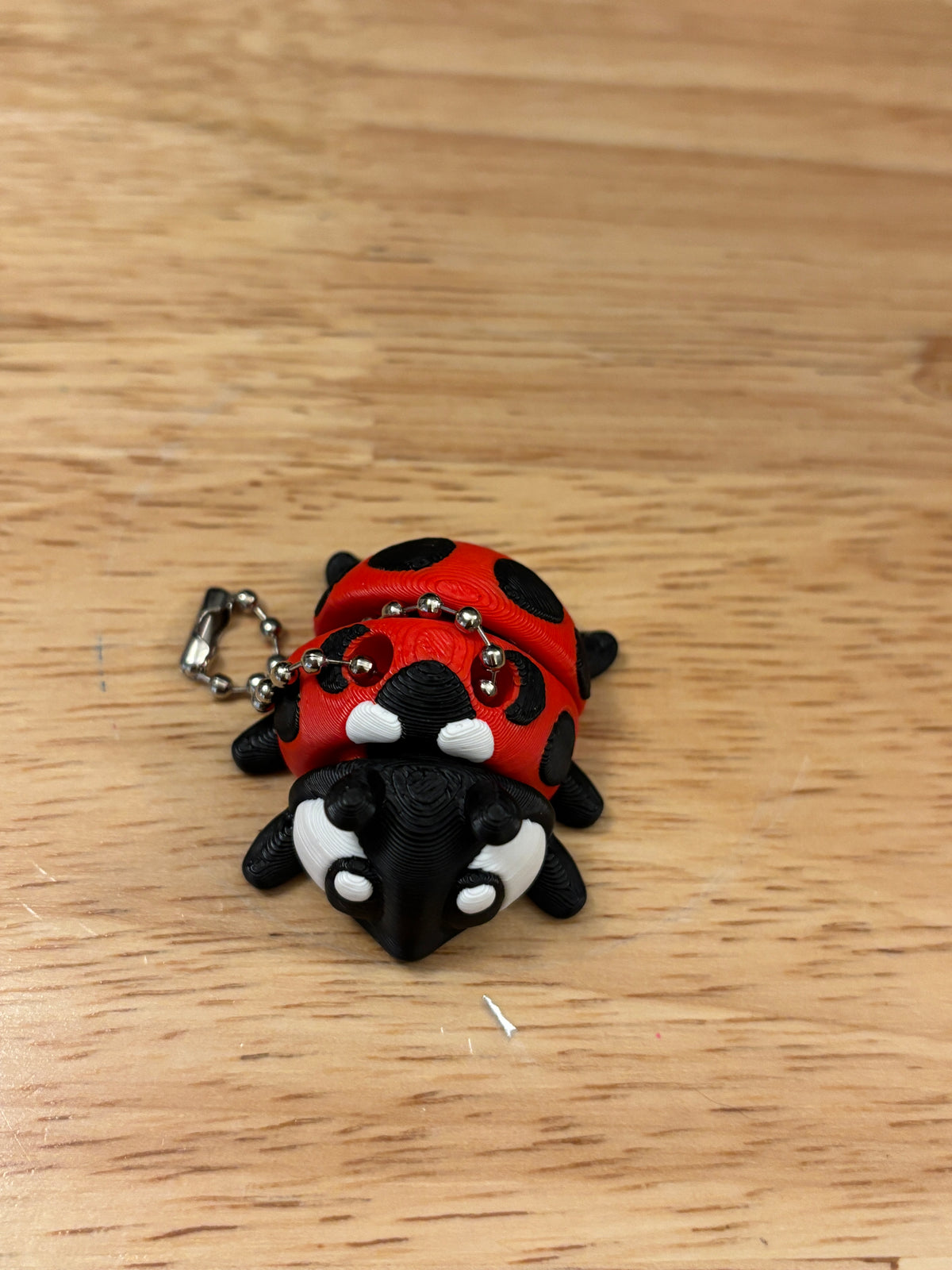 Lady Bug Keychain, 3D printed Lady bug, Ladybug keychain, Big Eye Ladybug Keychain, 3d printed keychain lady bug, Cute Keychain