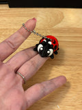 Lady Bug Keychain, 3D printed Lady bug, Ladybug keychain, Big Eye Ladybug Keychain, 3d printed keychain lady bug, Cute Keychain