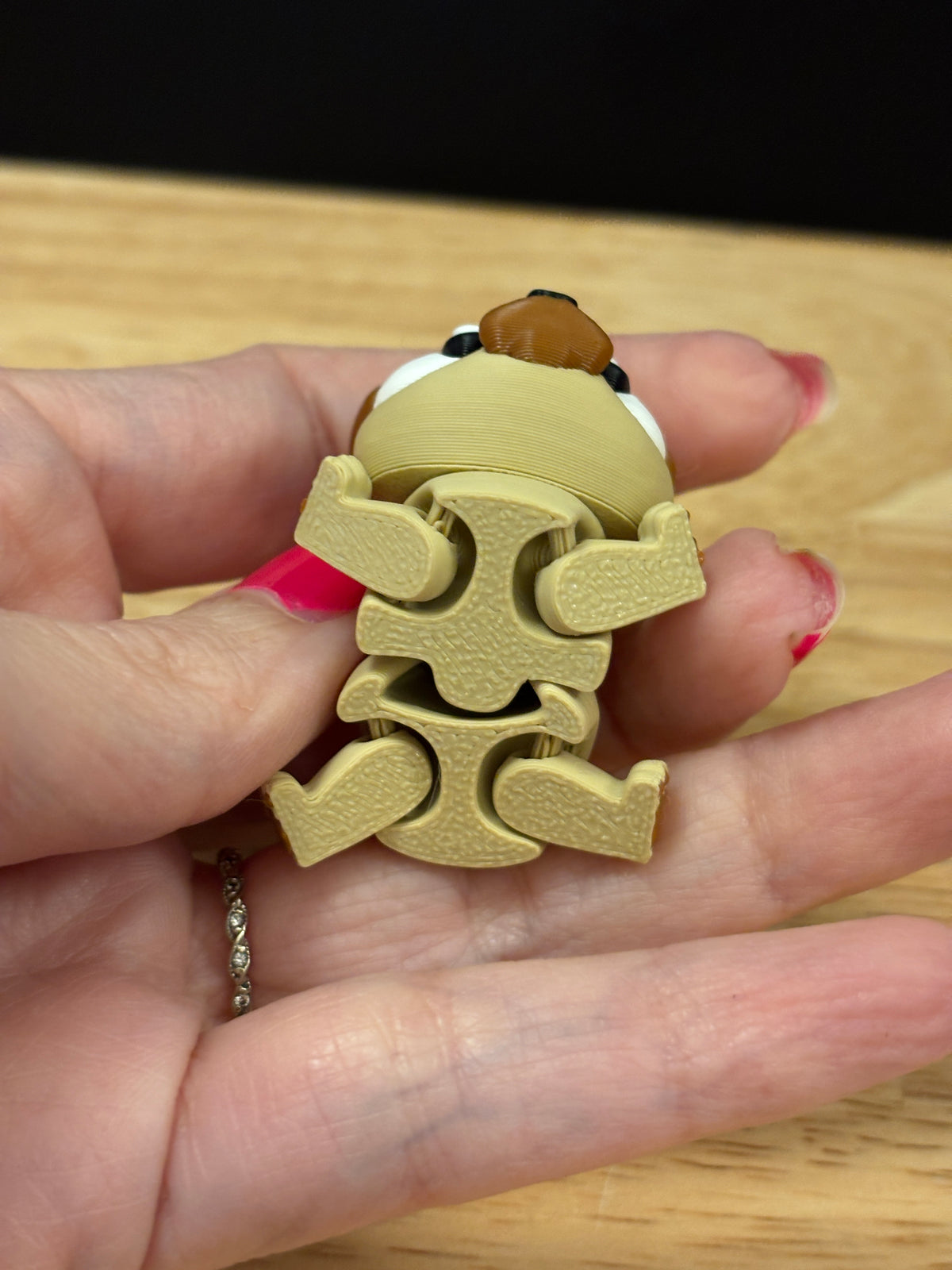 Pug keychain, Big Eye Pug Keychain, 3d printed keychain Dog, Cute Keychain, Flexi Pug