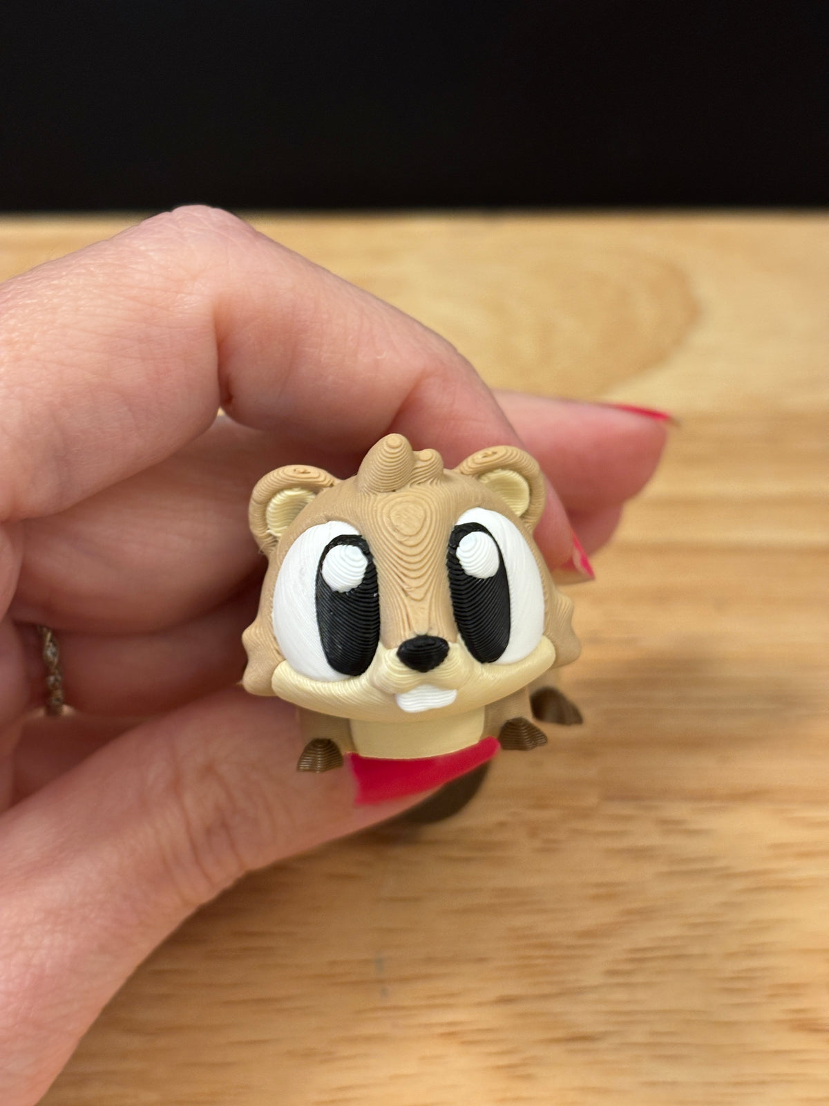 Beaver keychain, Big Eye Beaver Keychain, 3d printed keychain Beaver, Cute Keychain