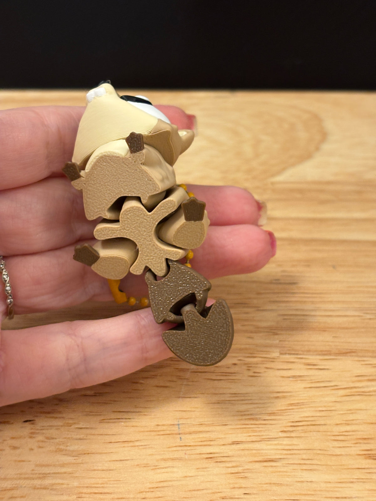 Pug keychain, Big Eye Pug Keychain, 3d printed keychain Dog, Cute Keychain, Flexi Pug