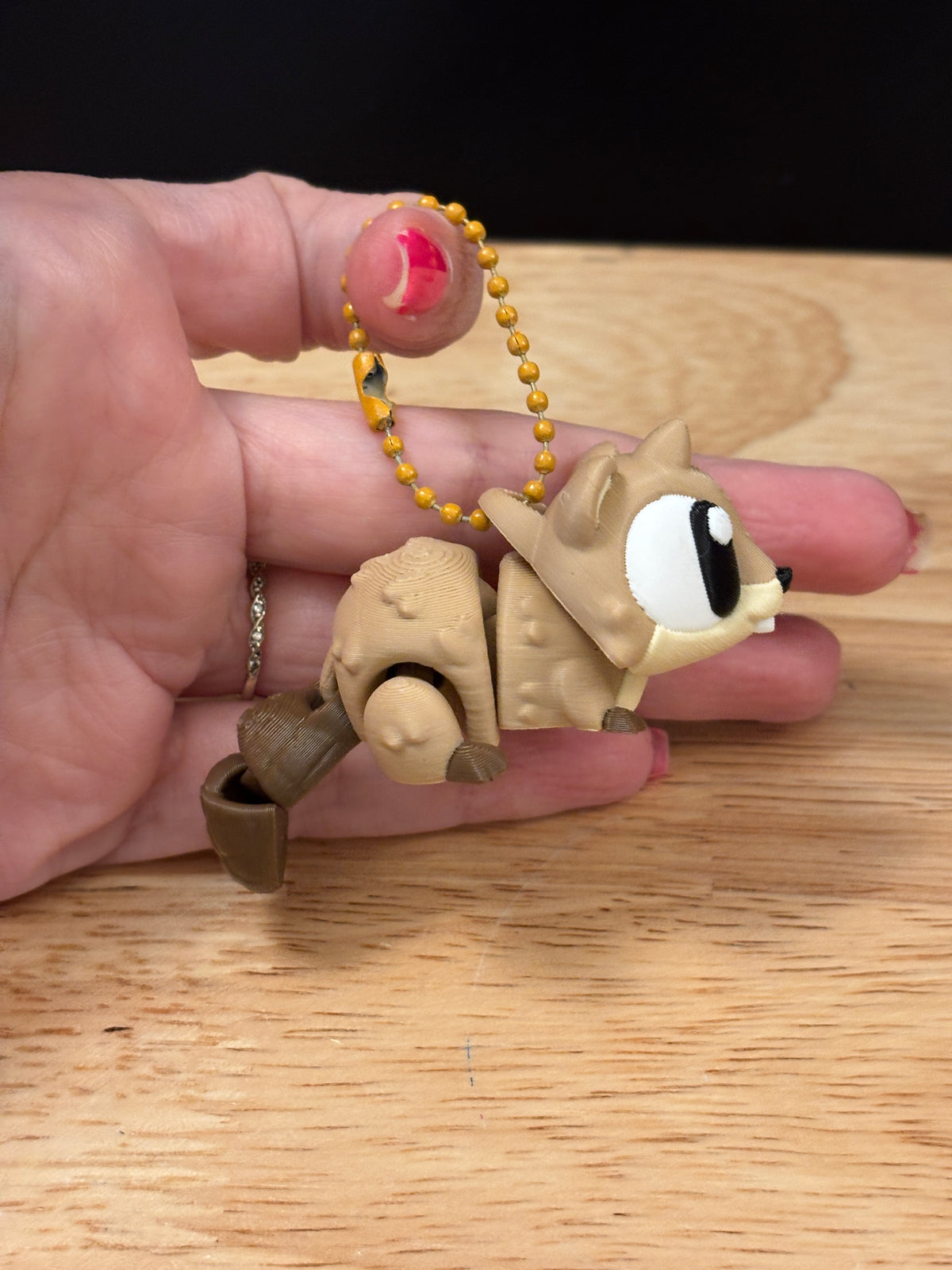 Pug keychain, Big Eye Pug Keychain, 3d printed keychain Dog, Cute Keychain, Flexi Pug