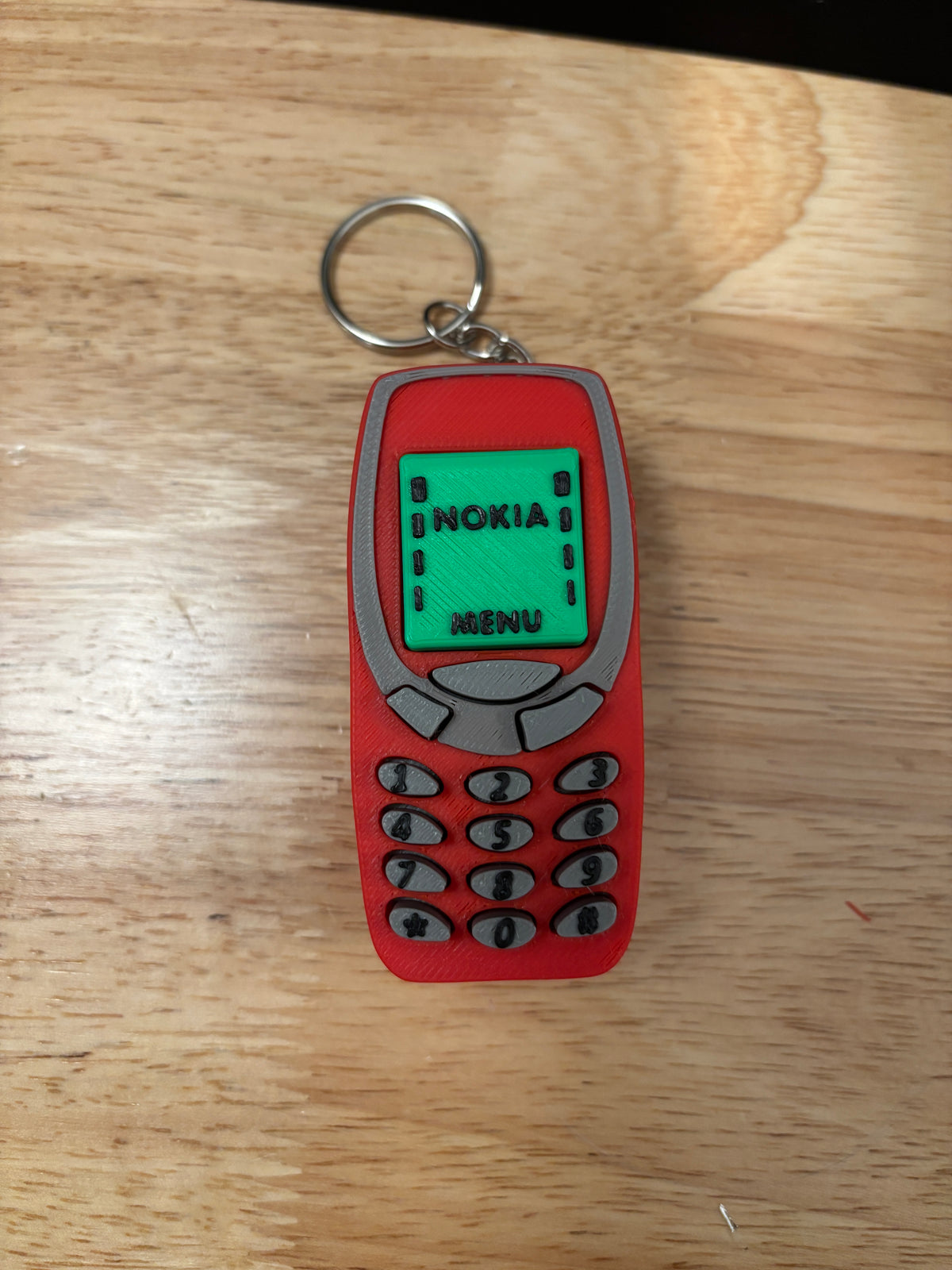 Clicky Cell Phone Key chain, 3D printed Retro Cell Phone keychain, Clicky Keychain, Custom Cell Phone keychain, Fidget Cell Phone