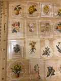 20 piece PET Clear Yellow Flowers Stamp Stickers
