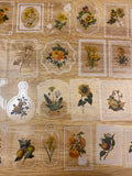20 piece PET Clear Yellow Flowers Stamp Stickers