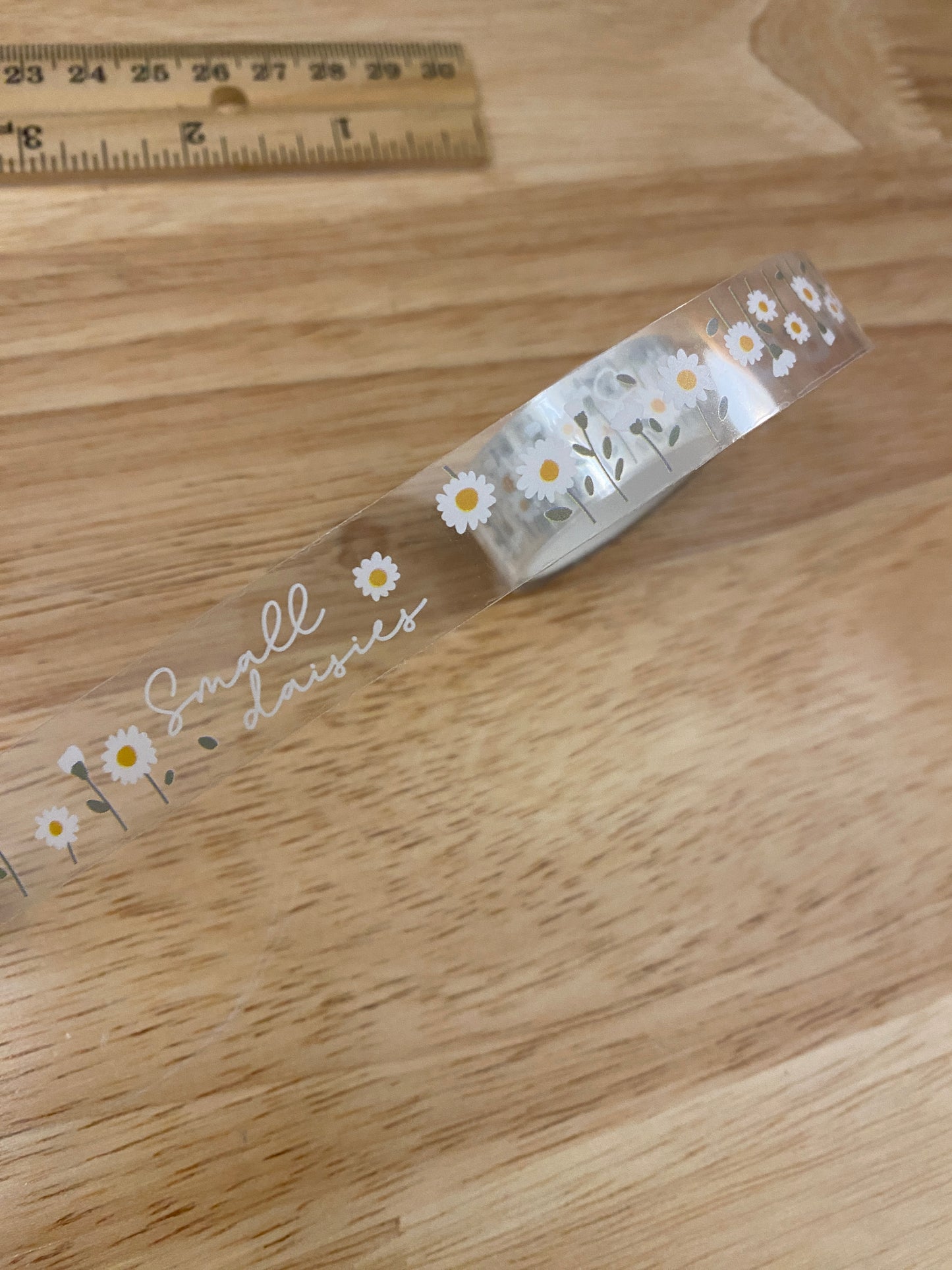 Small Daisies Washi Clear Tape