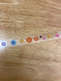 Multi Colored Daisy Washi Clear Tape