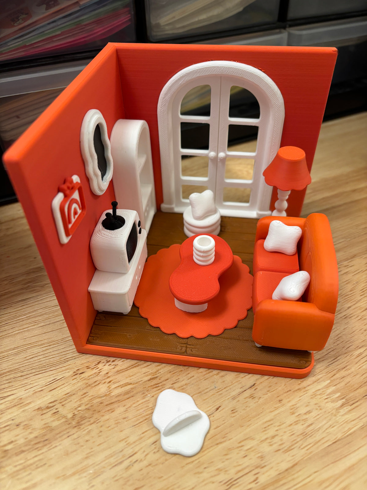 Custom Tiny Living Room, 3D printed living room, living room, Tiny Room