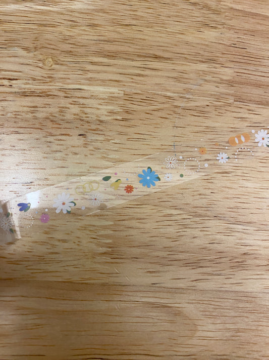 Party Daisies Washi Clear Tape