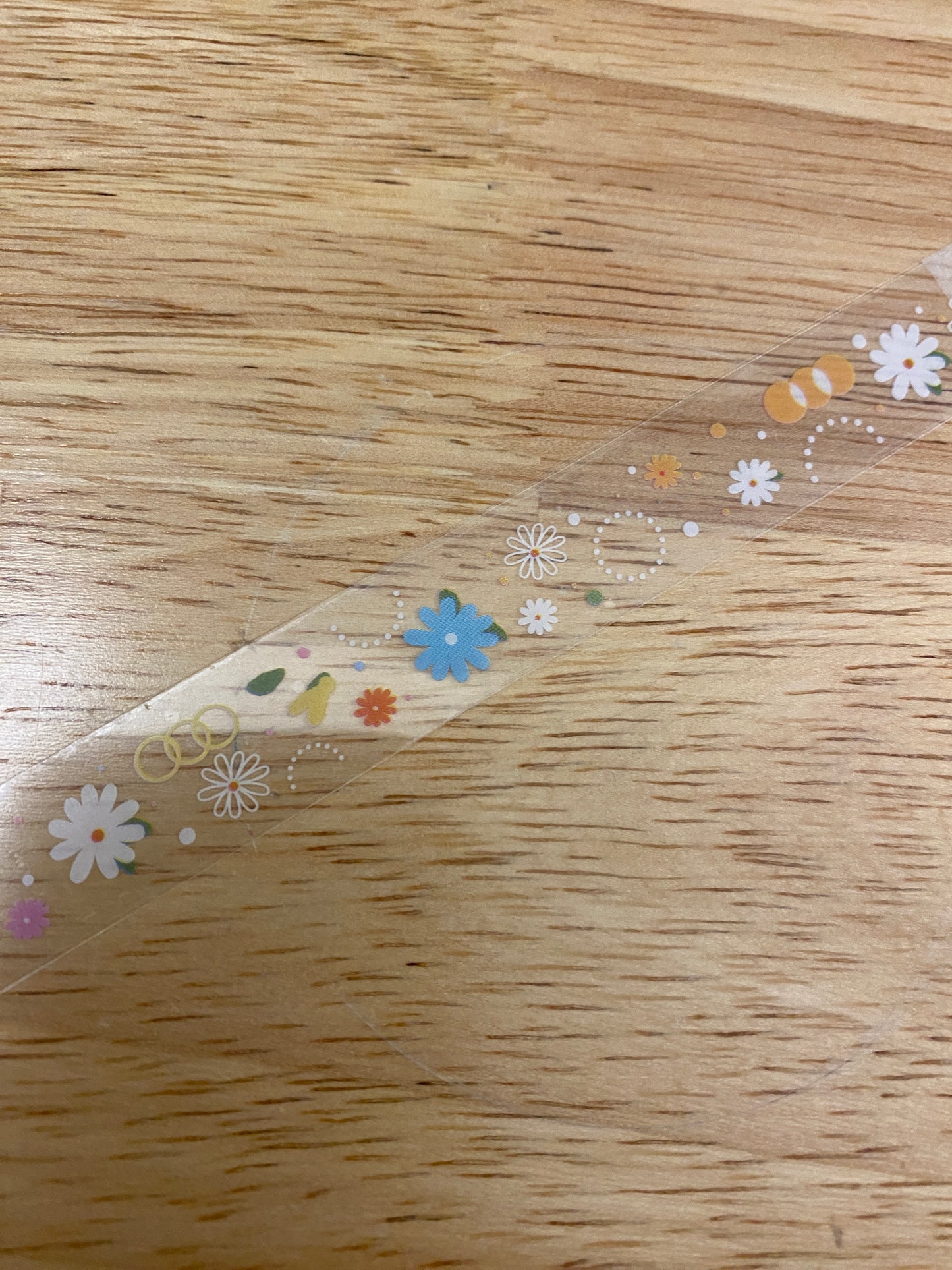 Party Daisies Washi Clear Tape