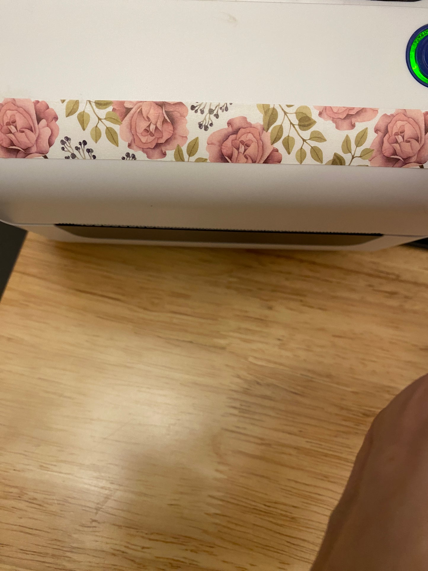 Big Roll of Big Pink Roses with leaves Washi Tape