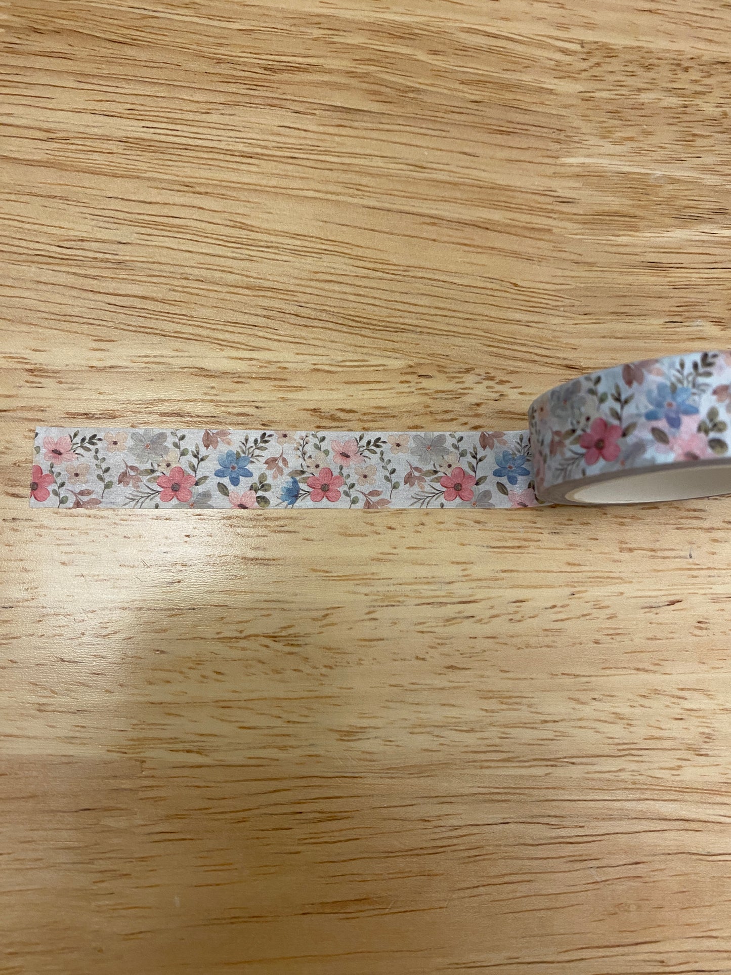 Big Roll of Multi Colored Flowers Washi Tape