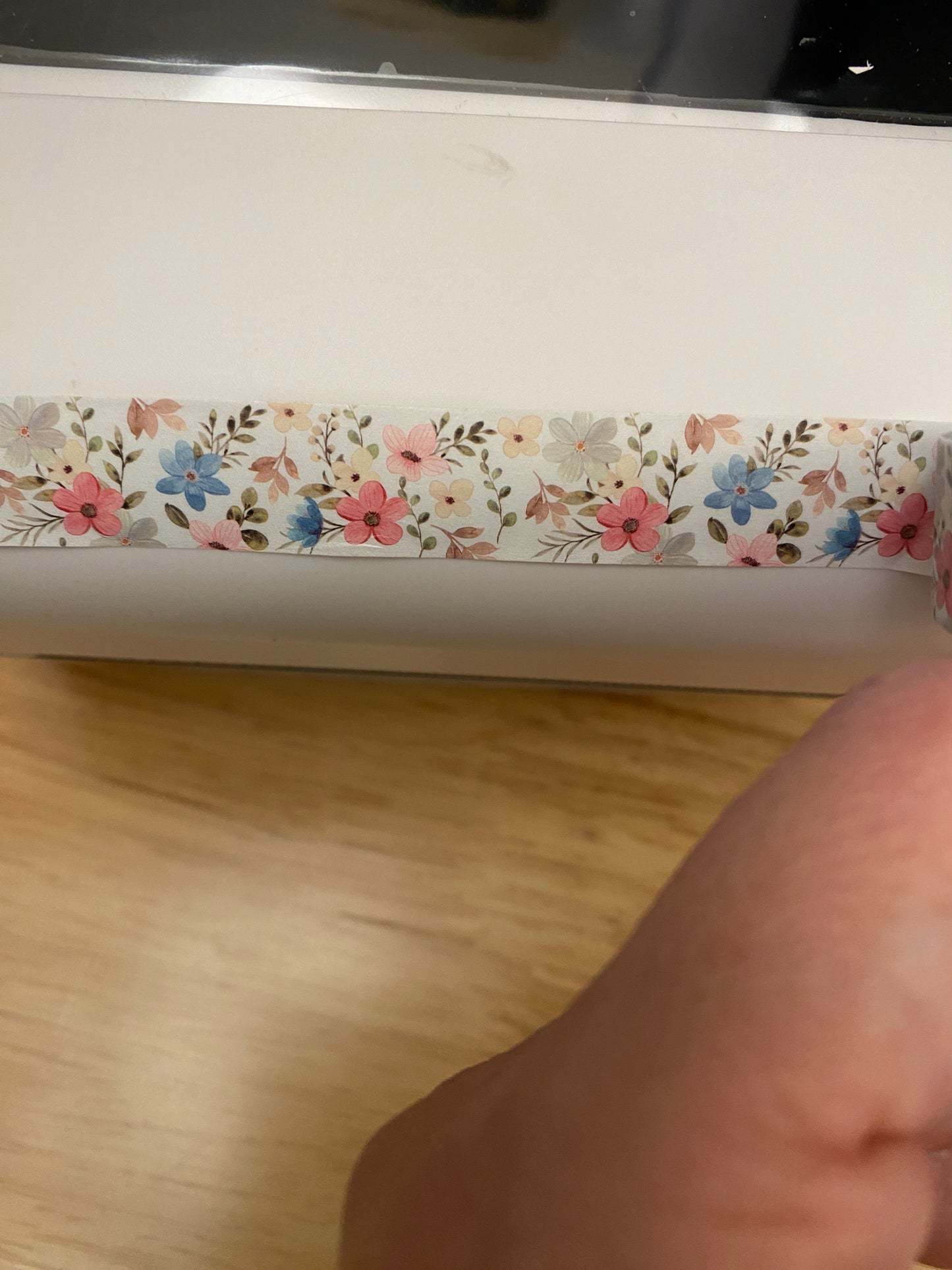 Big Roll of Multi Colored Flowers Washi Tape