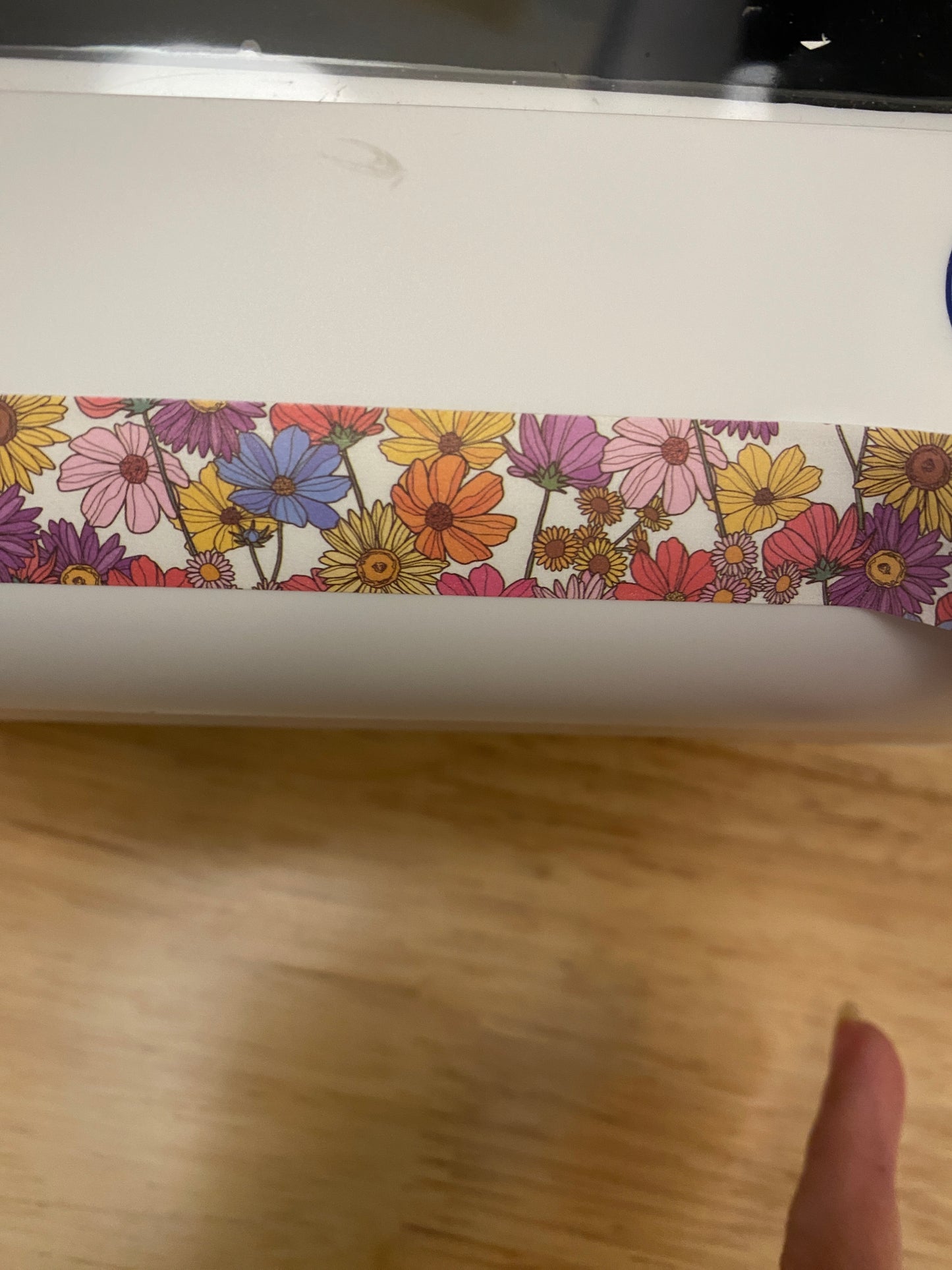 Big Roll of Colorful Flowers Washi Tape