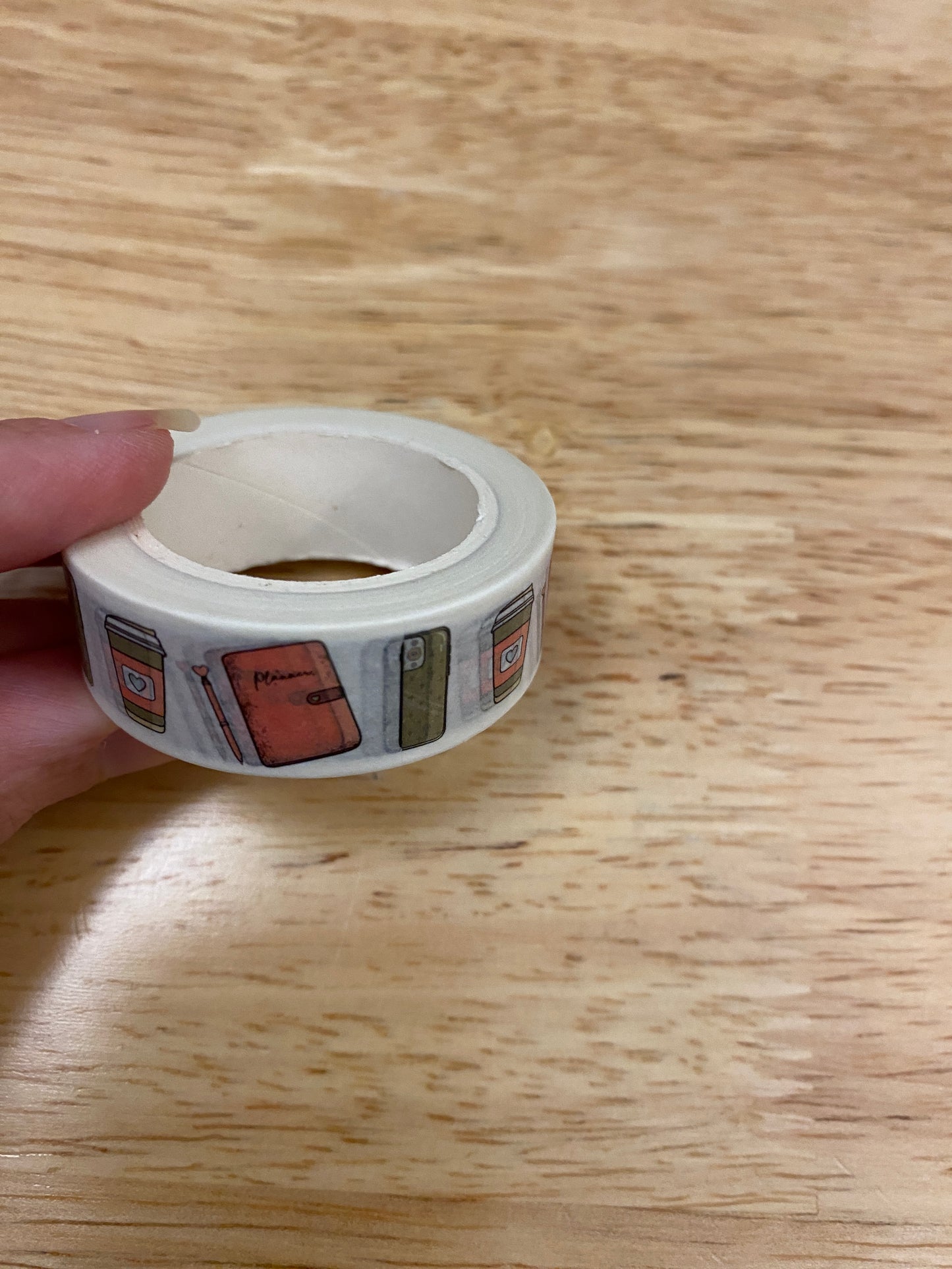 Big Roll of Planner Cell phone and Coffee Washi Tape