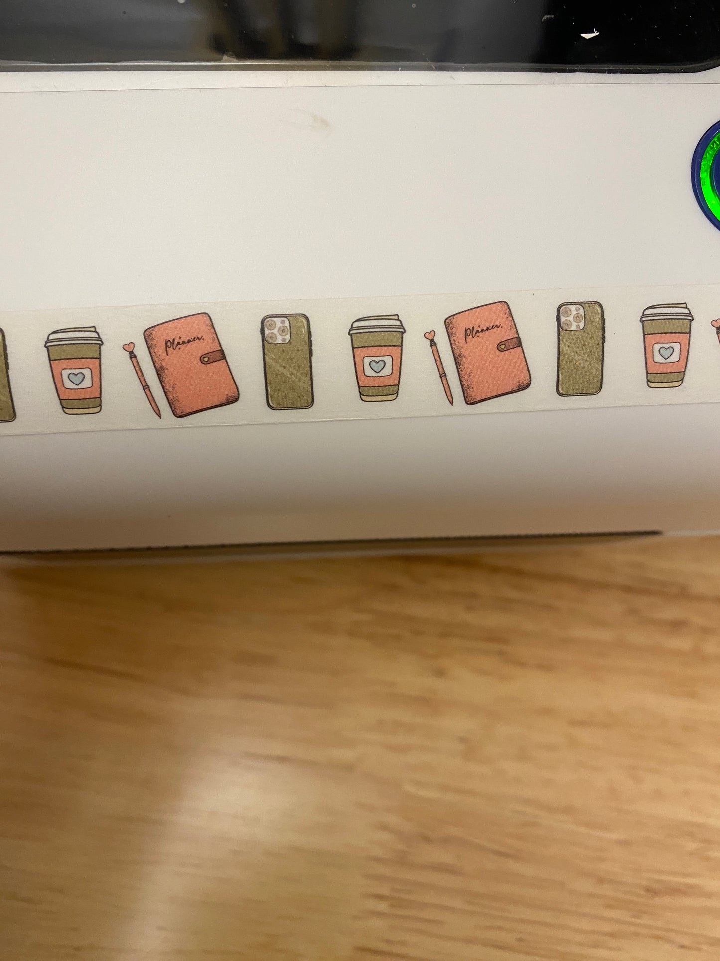 Big Roll of Planner Cell phone and Coffee Washi Tape